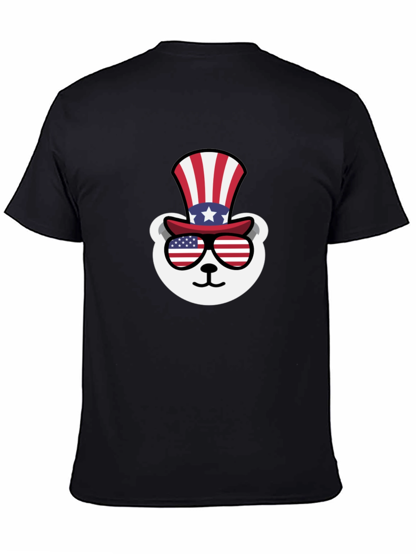 Black Patriotic Bear T-Shirt view 4