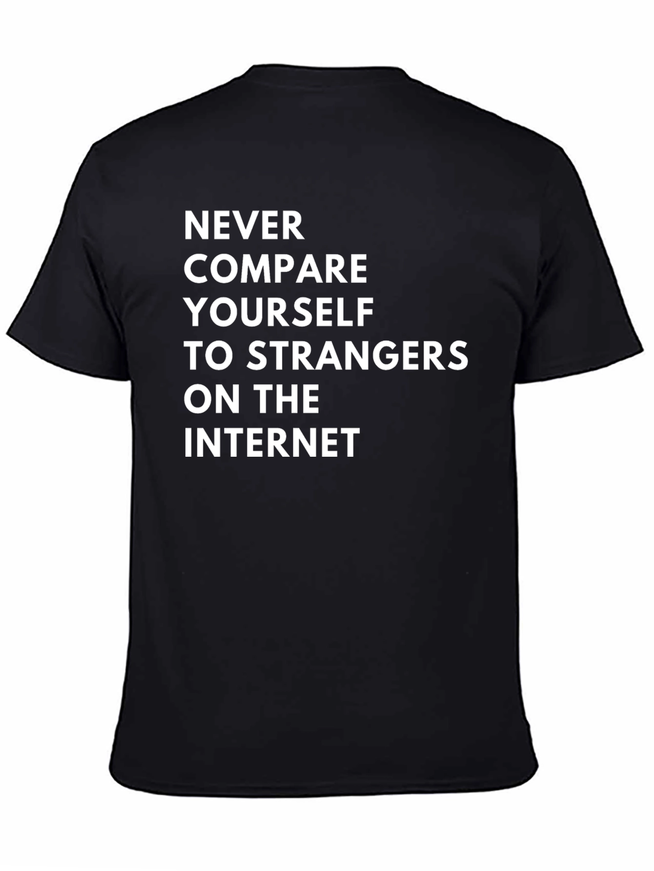 Black Never Compare T-Shirt - Funny Slogan Tee view 4