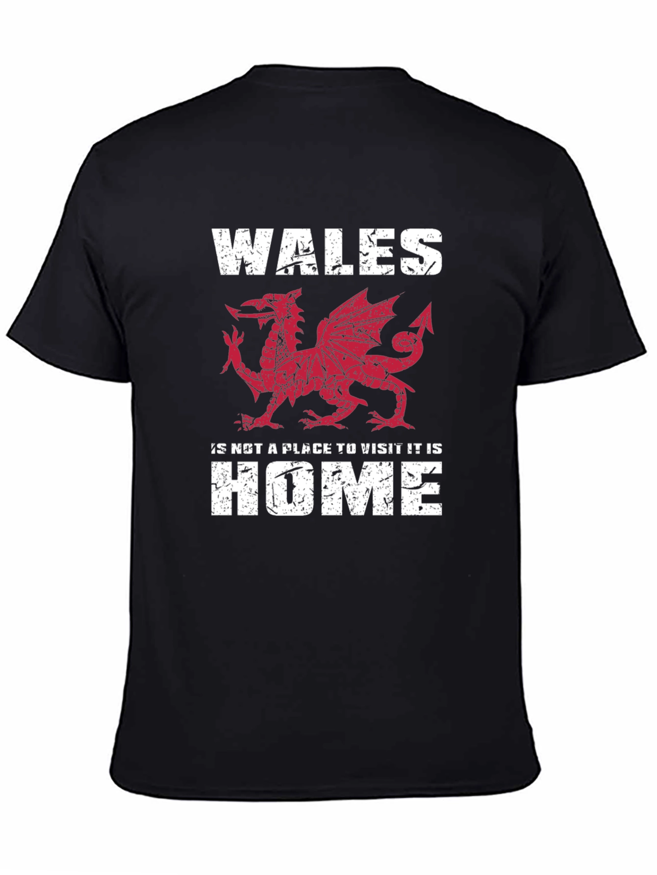 Wales Dragon Graphic T-Shirt - Welsh Pride Tee - 4