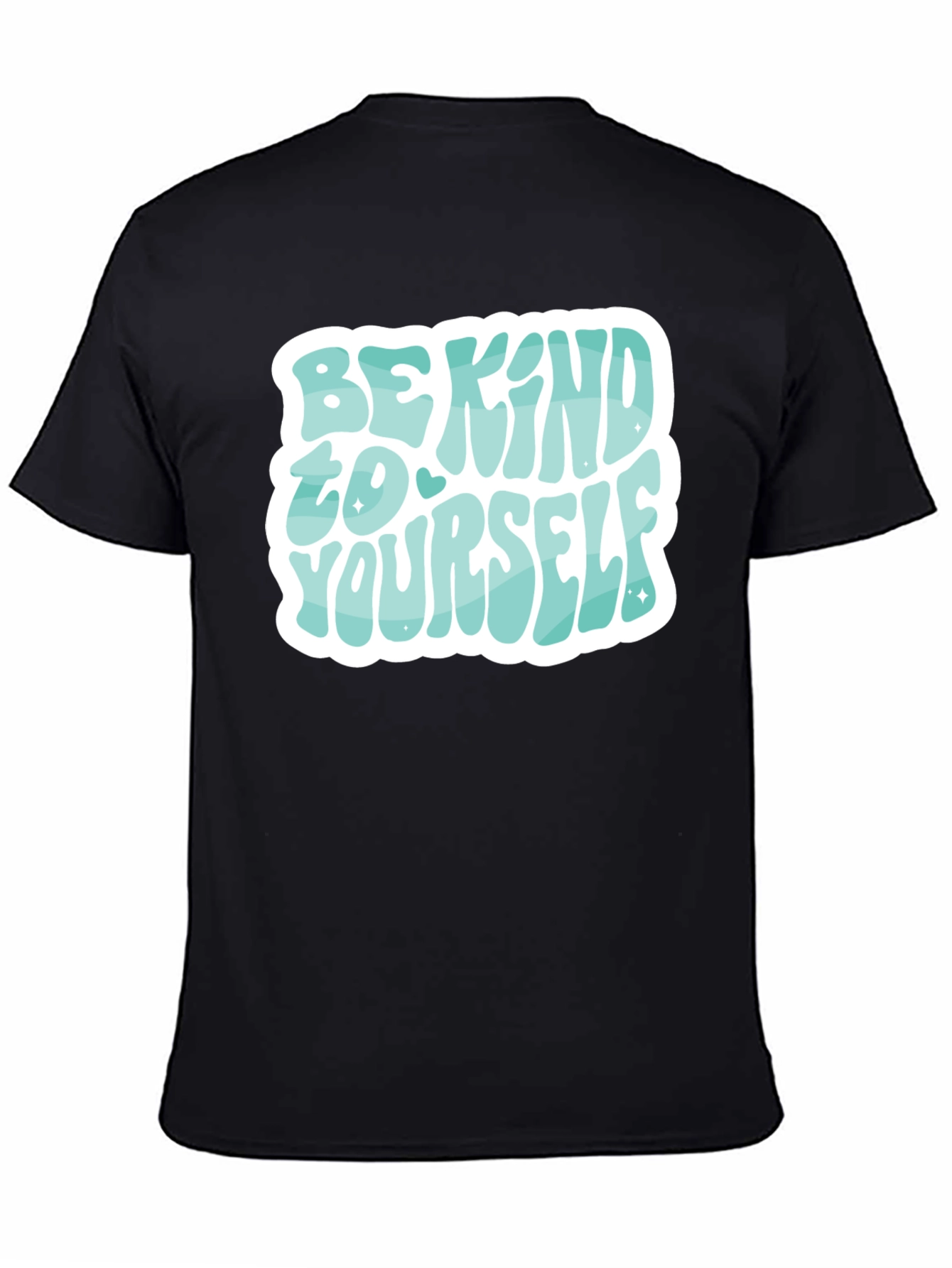 Black Be Kind to Yourself Graphic Tee view 4