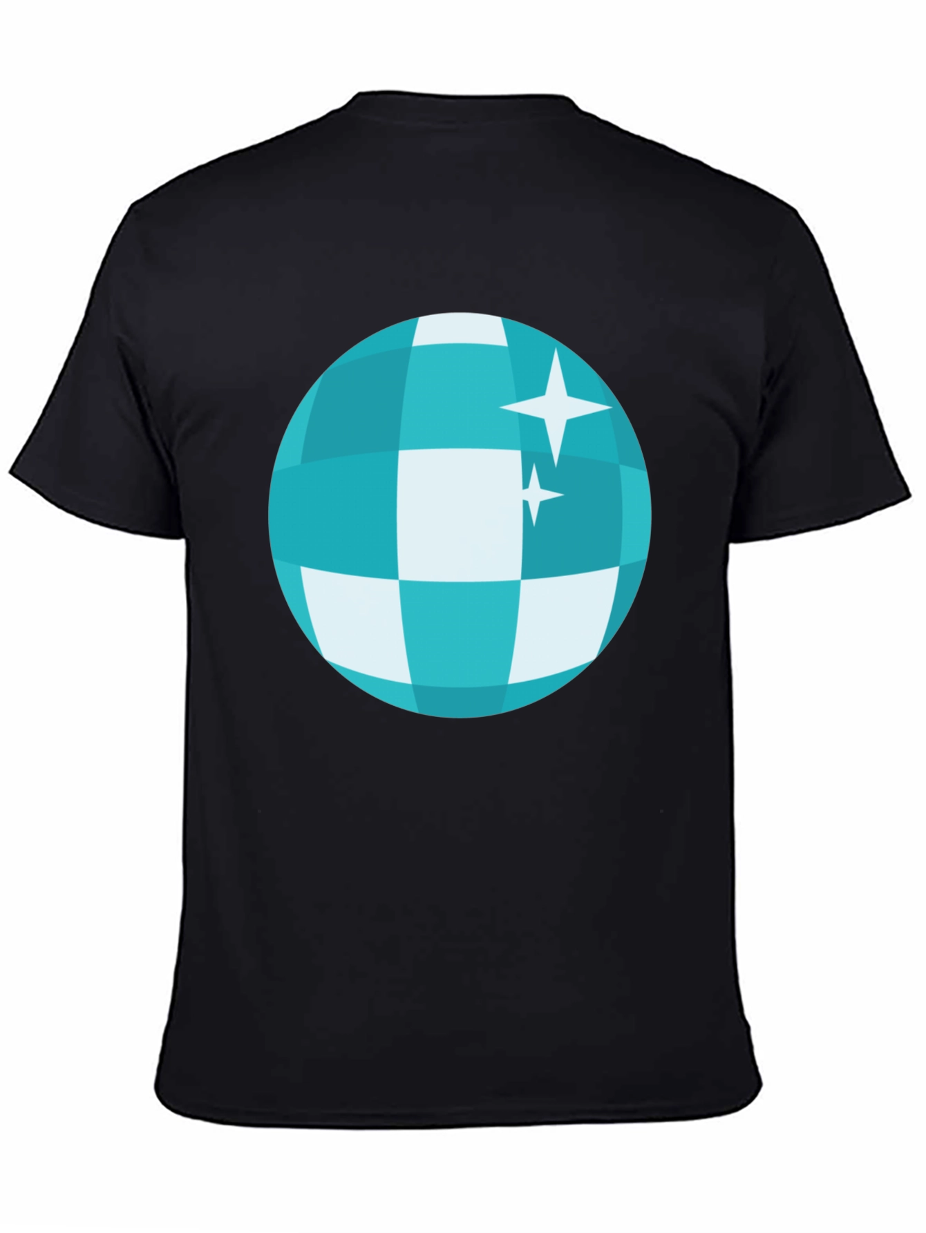 Black Disco Ball Graphic Tee - Party Ready! view 4