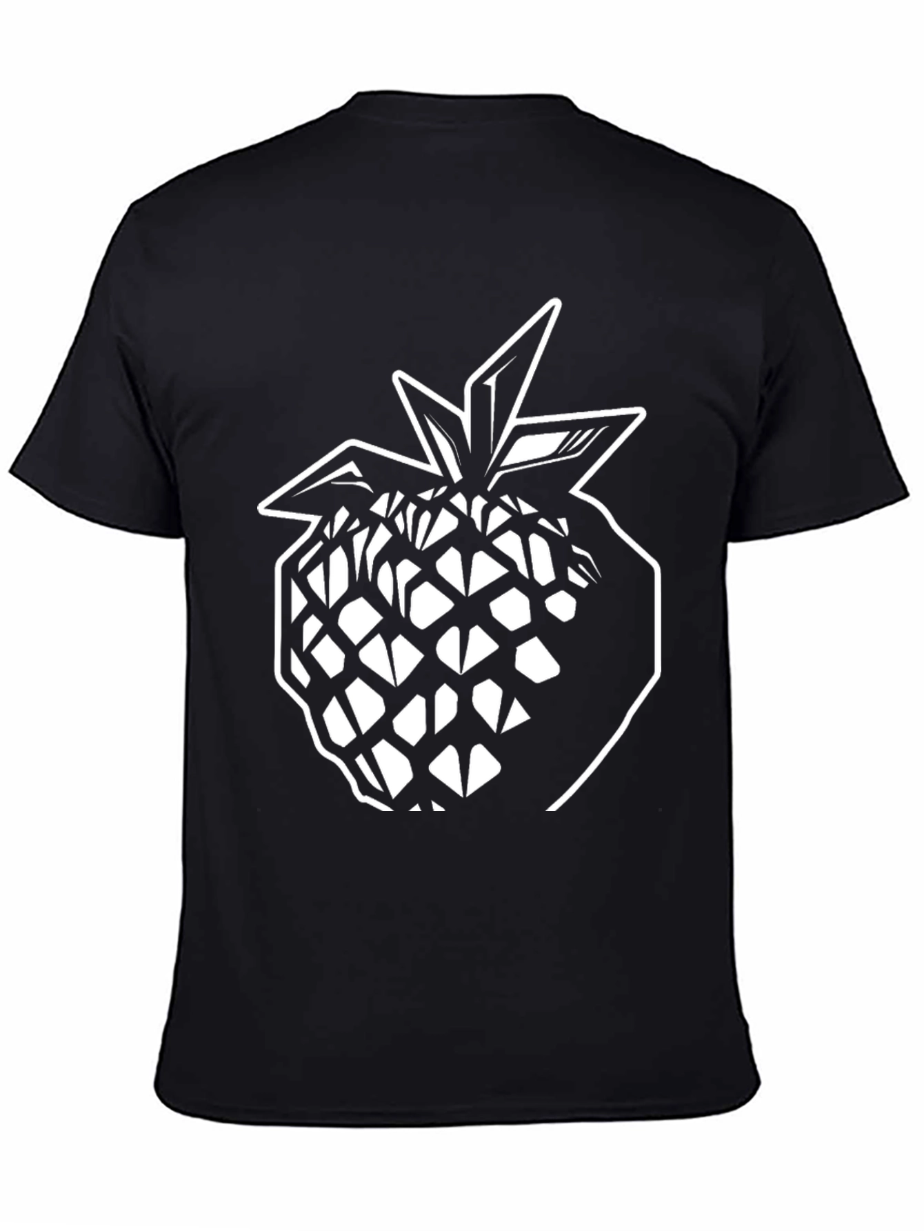 Black Black Pineapple Graphic Tee - Modern Style view 4