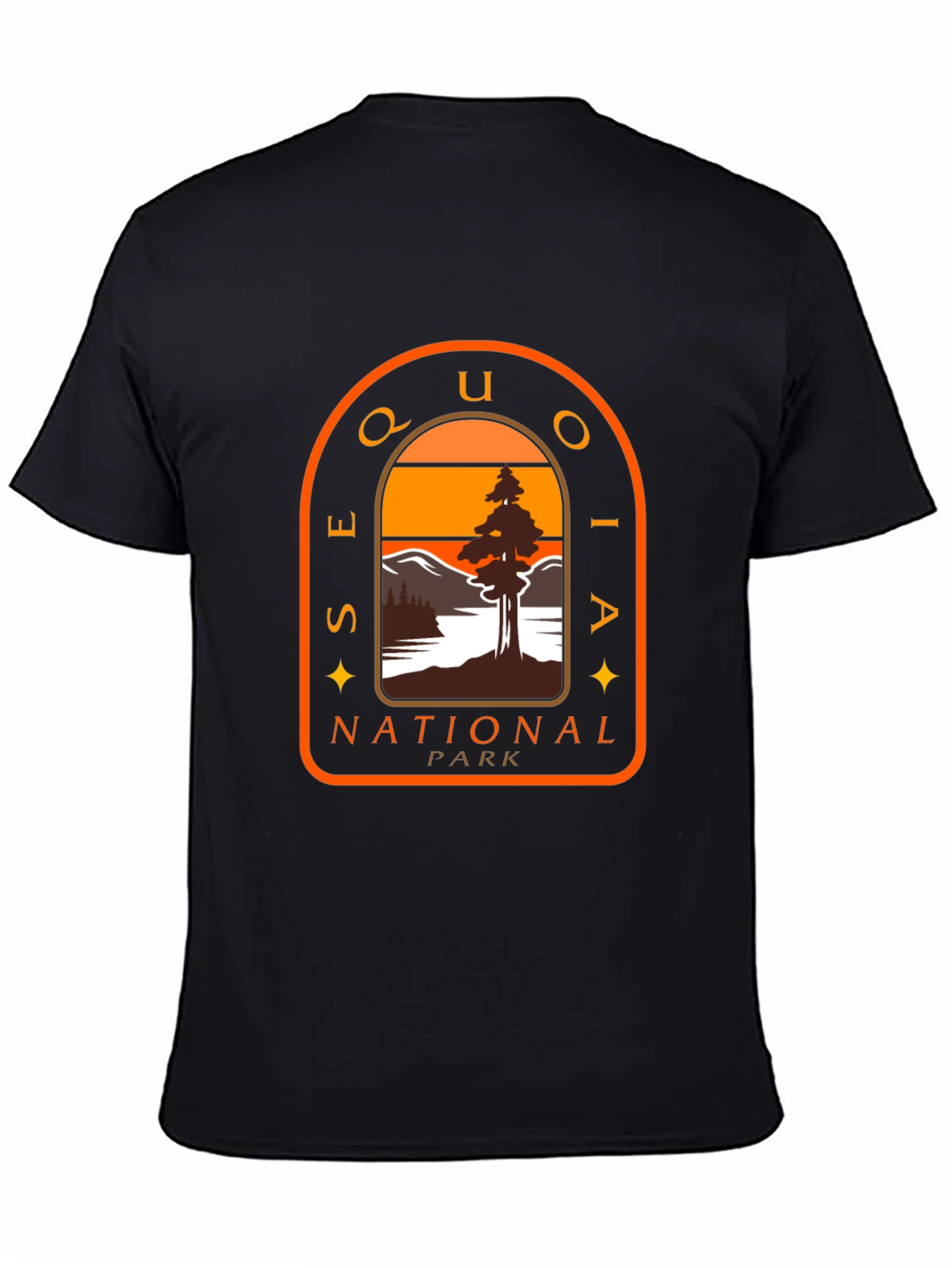 Black Sequoia National Park T-Shirt Black view 4