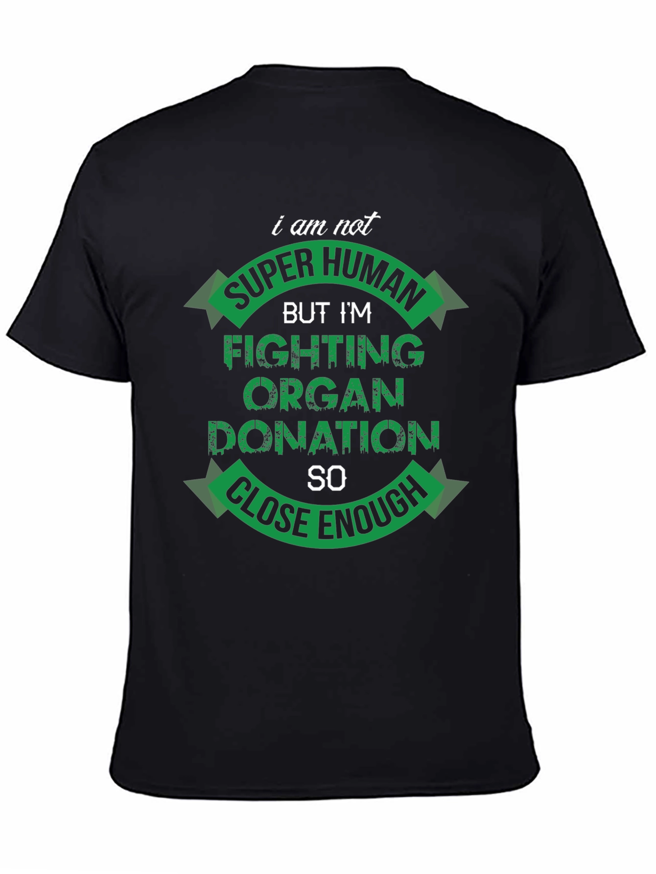 Black Organ Donation Awareness T-Shirt - Fighting For Life! view 4