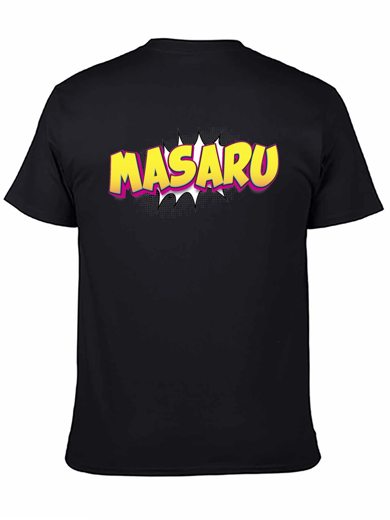 Black Masaru Graphic T-Shirt - Stylish Pop Art Tee view 4