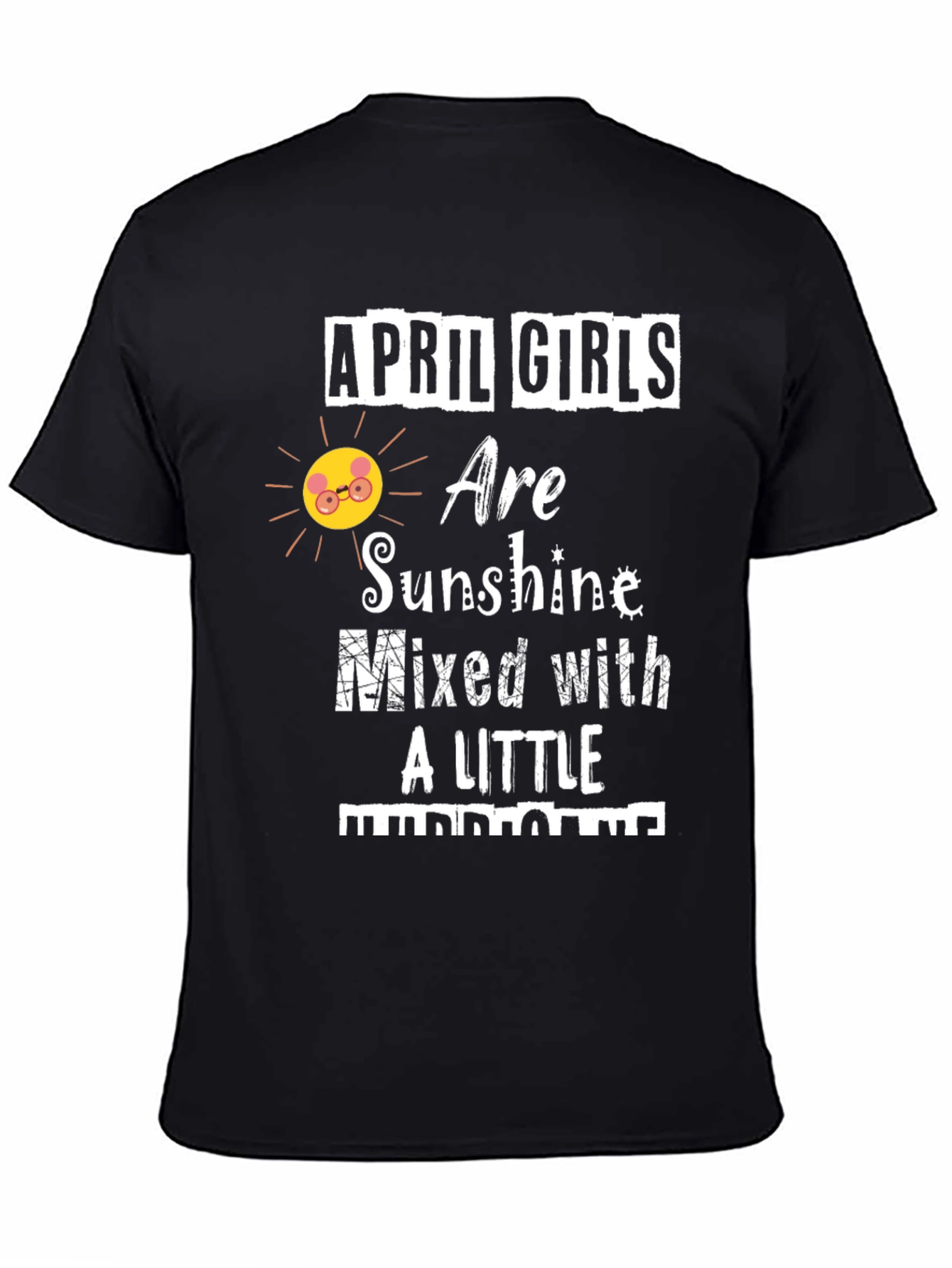 Black April Girls Sunshine & Hurricane Graphic T-Shirt view 4