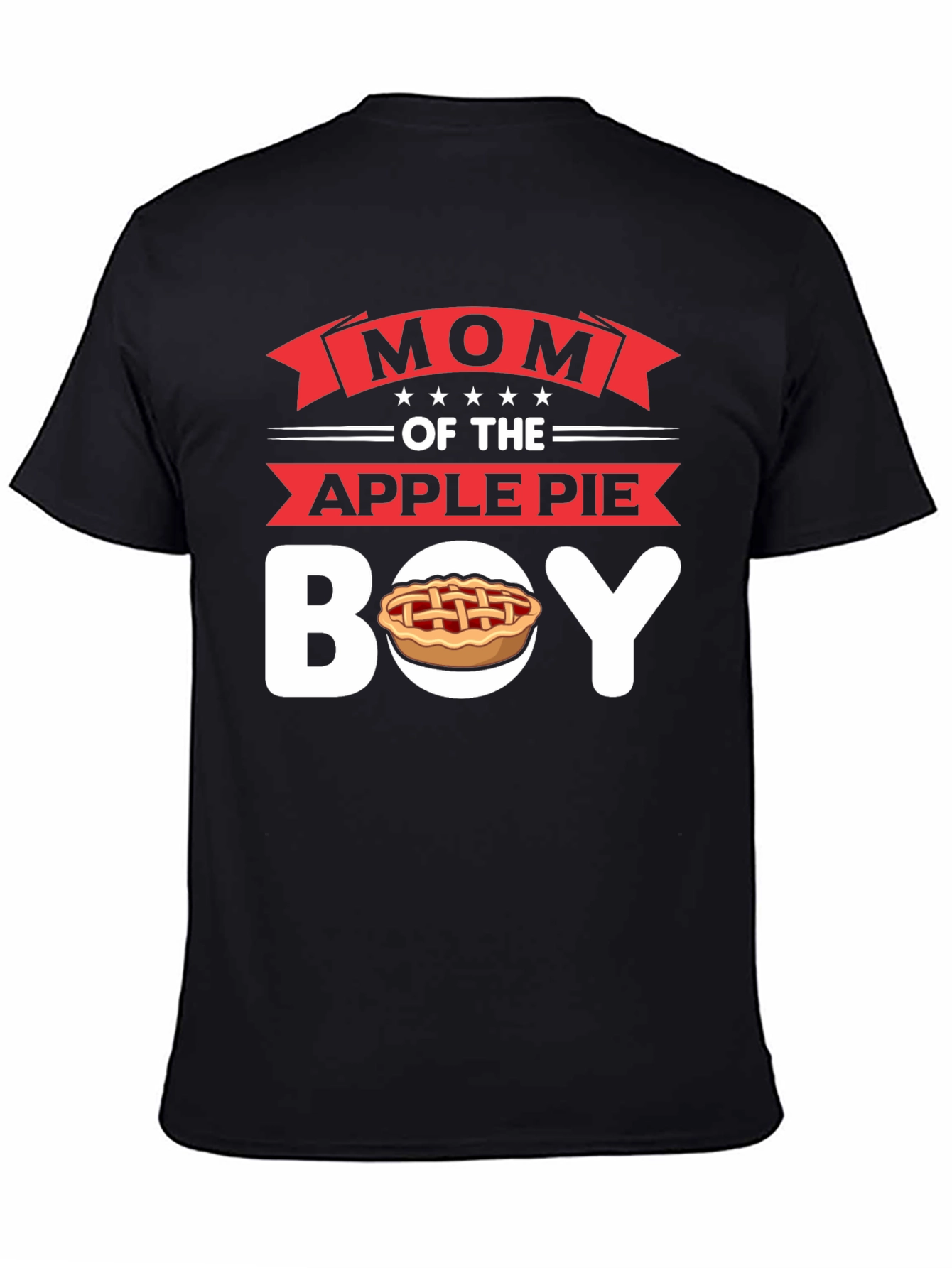 Black Mom of the Apple Pie Boy T-Shirt - Novelty Graphic Tee view 4