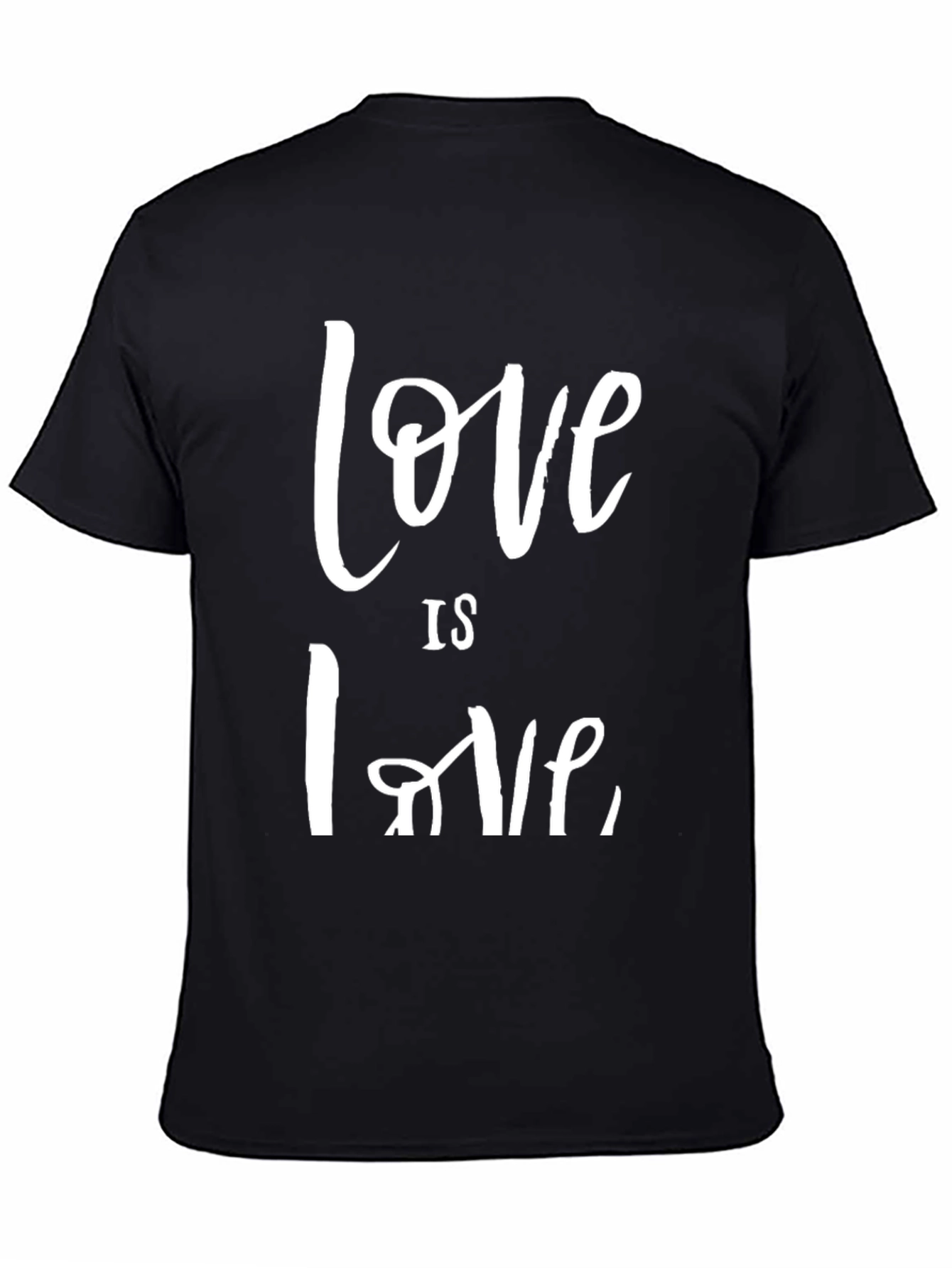 Black Love is Love Graphic T-Shirt - Black view 4