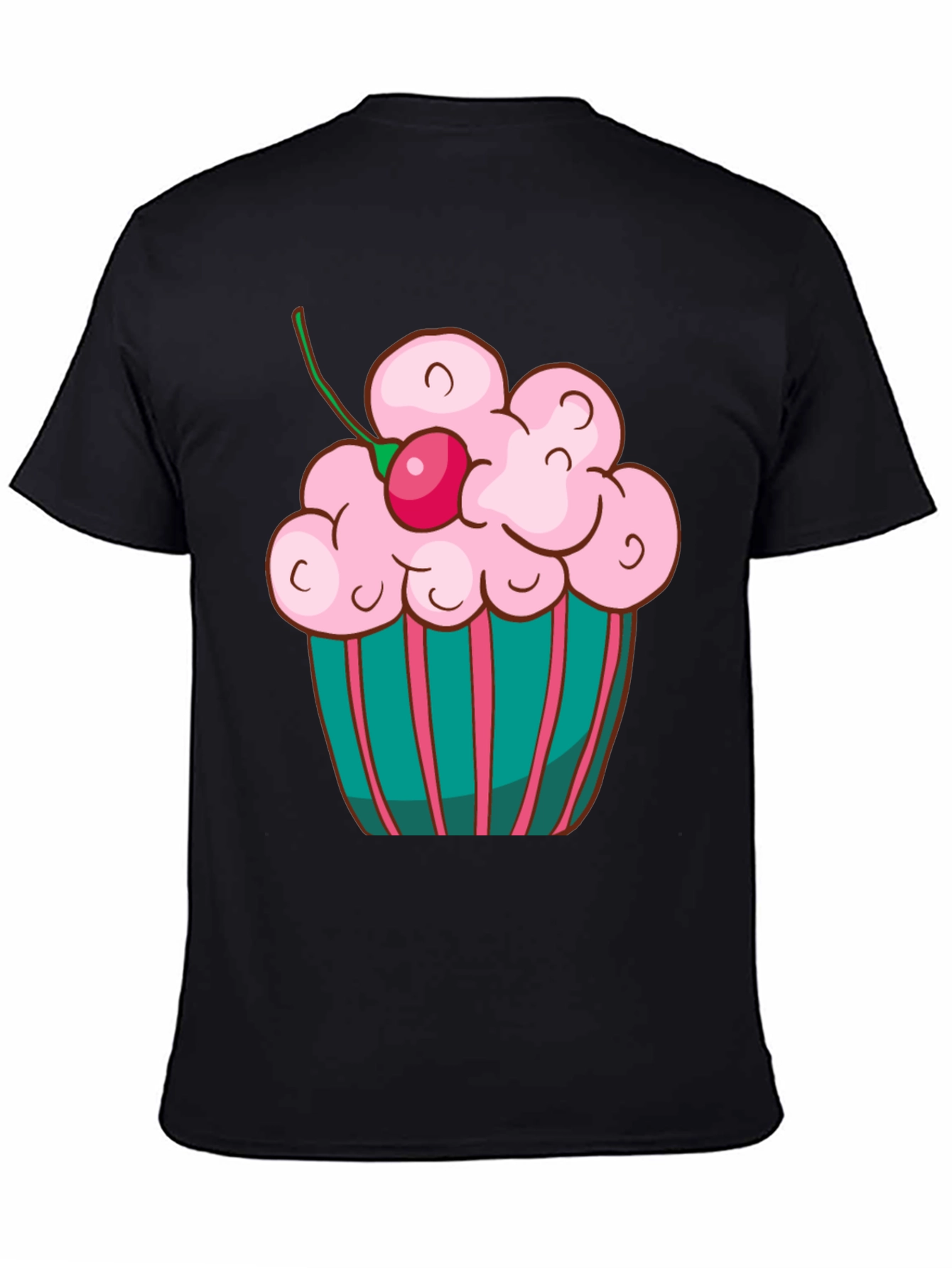 Black Cupcake T-Shirt - Sweet Treat Tee view 4