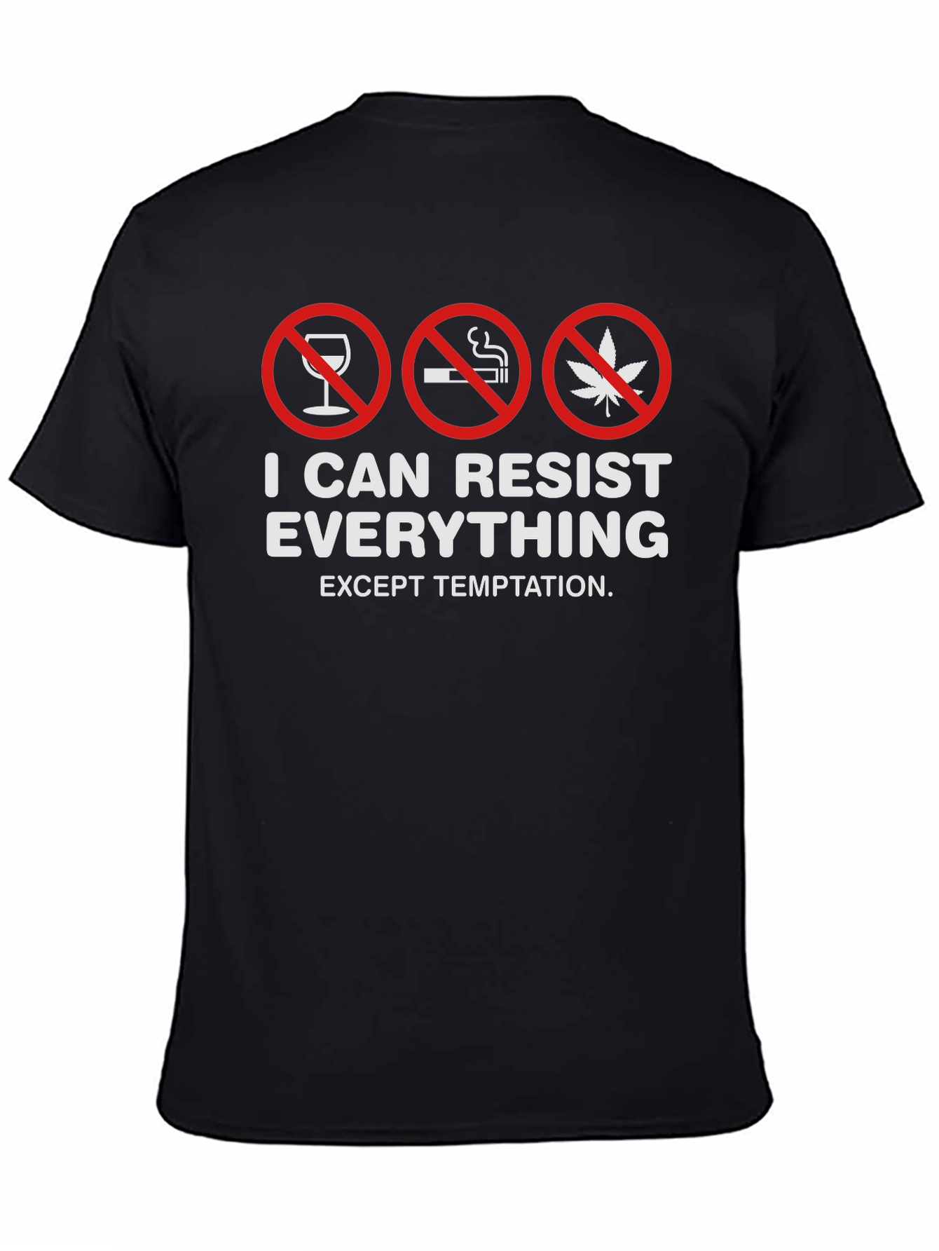 Black Resist Everything Temptation T-Shirt view 4