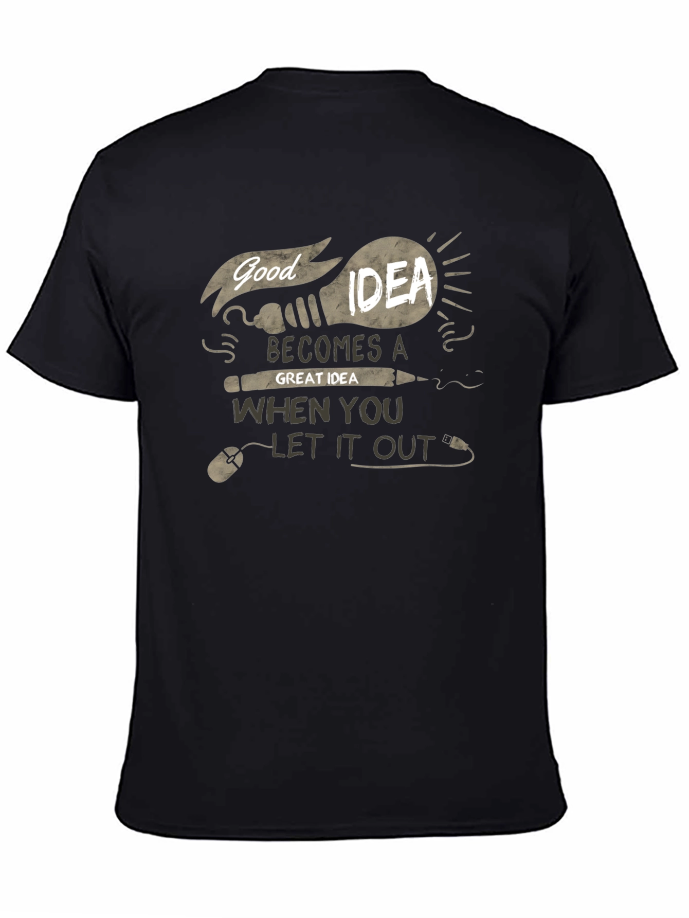 Good Idea T-Shirt - Creative Graphic Tee - 4