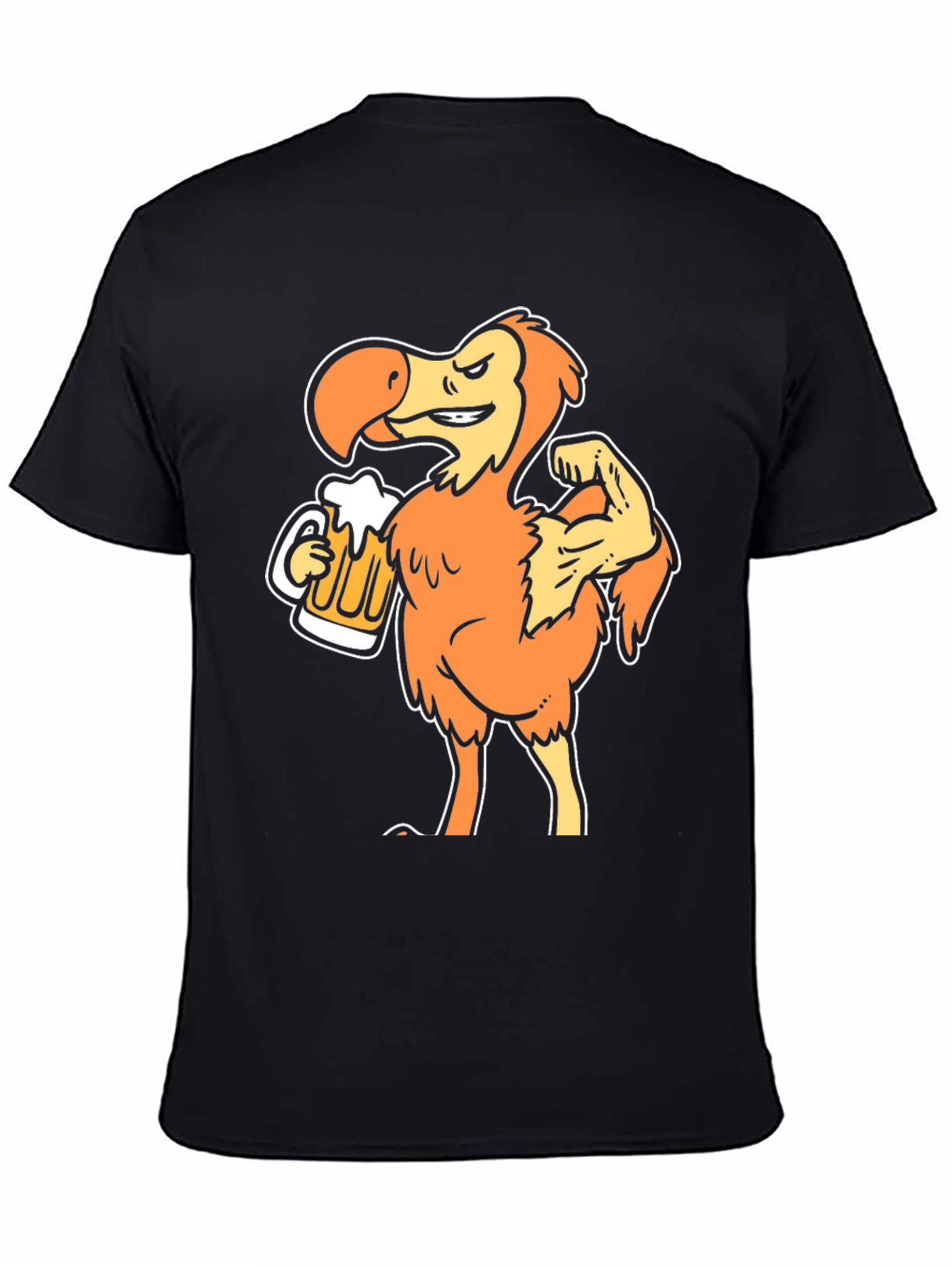 Black Dodo Bird Beer T-Shirt - Funny Gym Workout Tee view 4