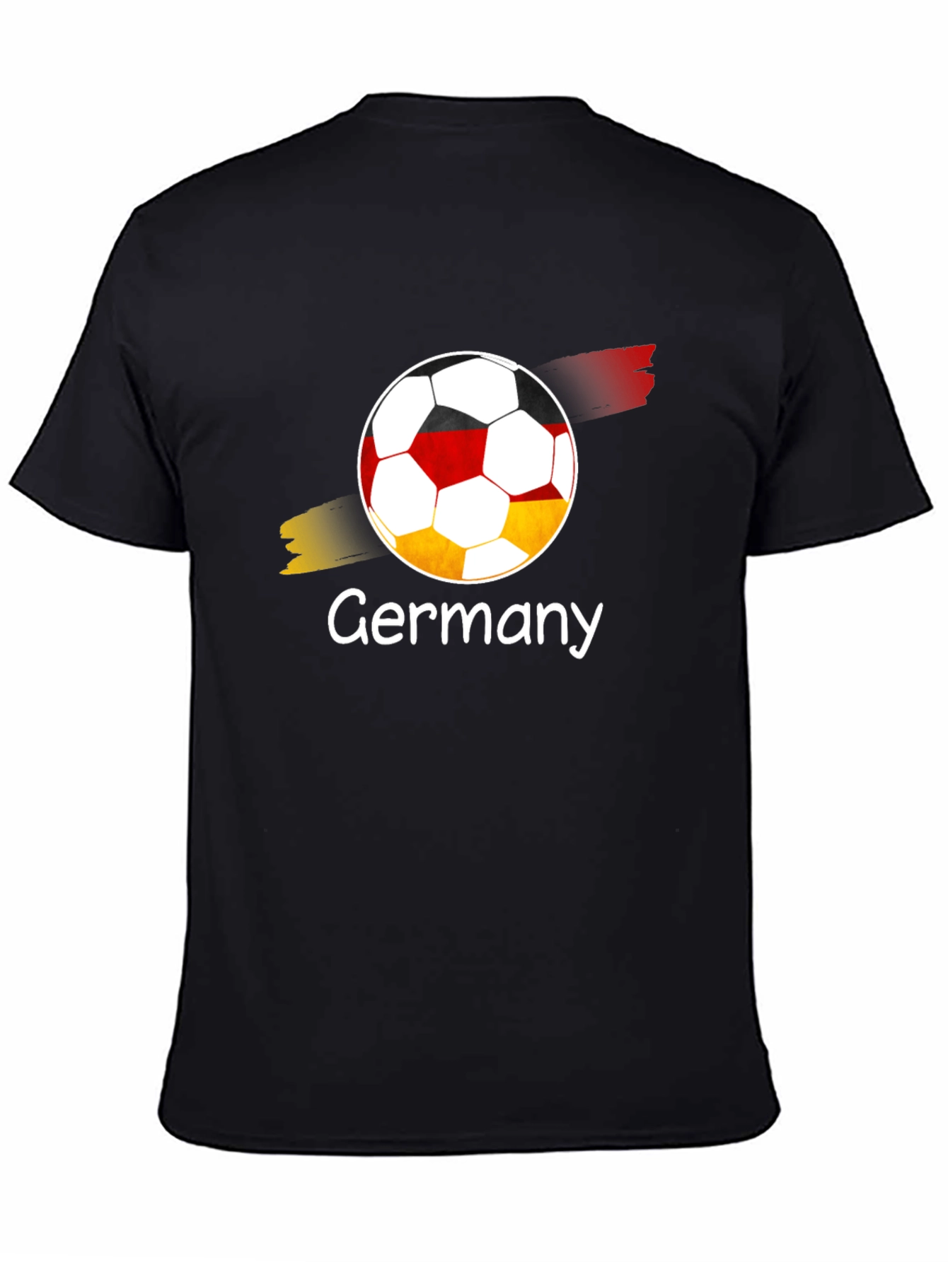 Black Germany Soccer T-Shirt - Black Graphic Tee view 4