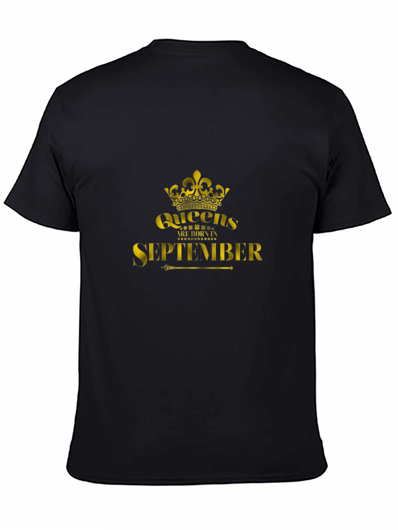 Black Queens are Born in September T-Shirt view 4