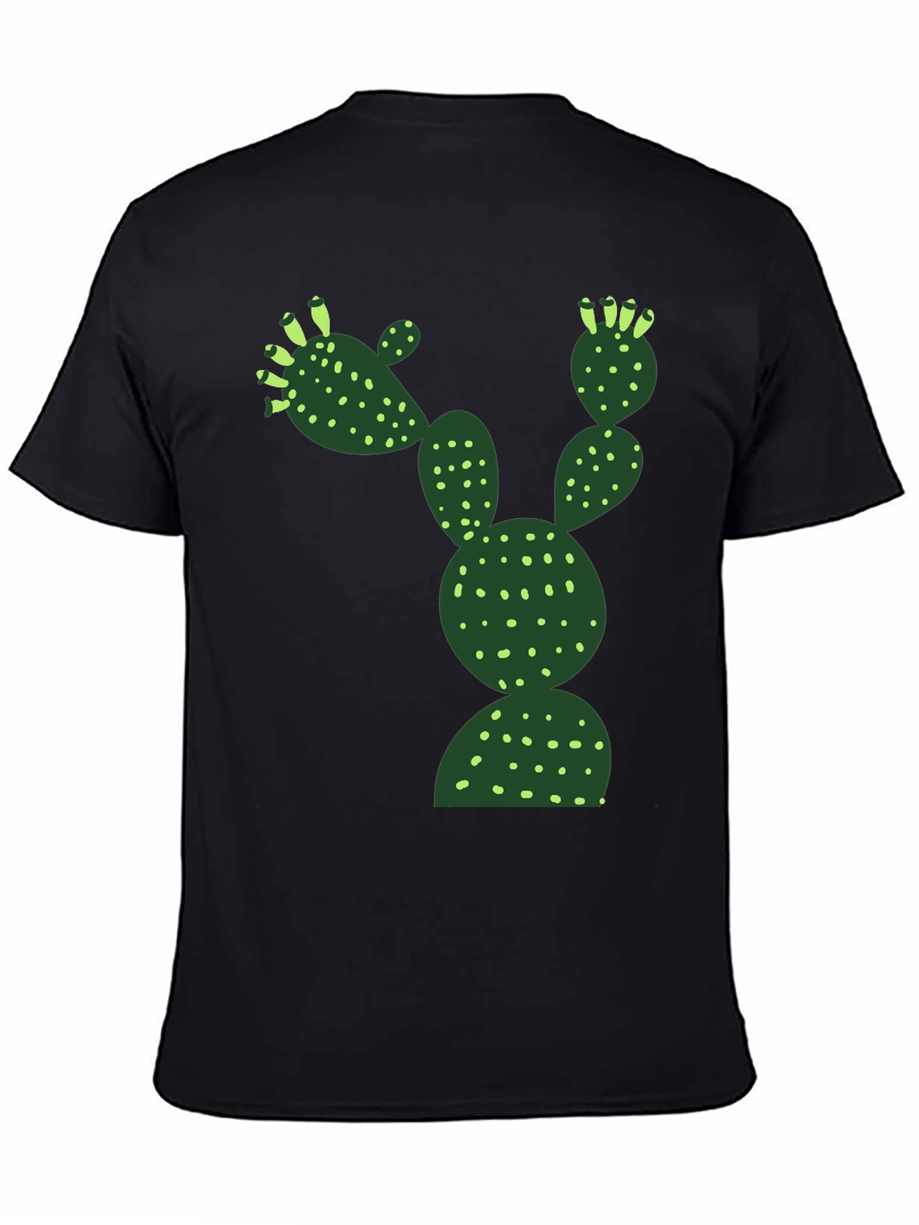 Black Cactus Graphic Tee - Desert Humor T-Shirt view 4