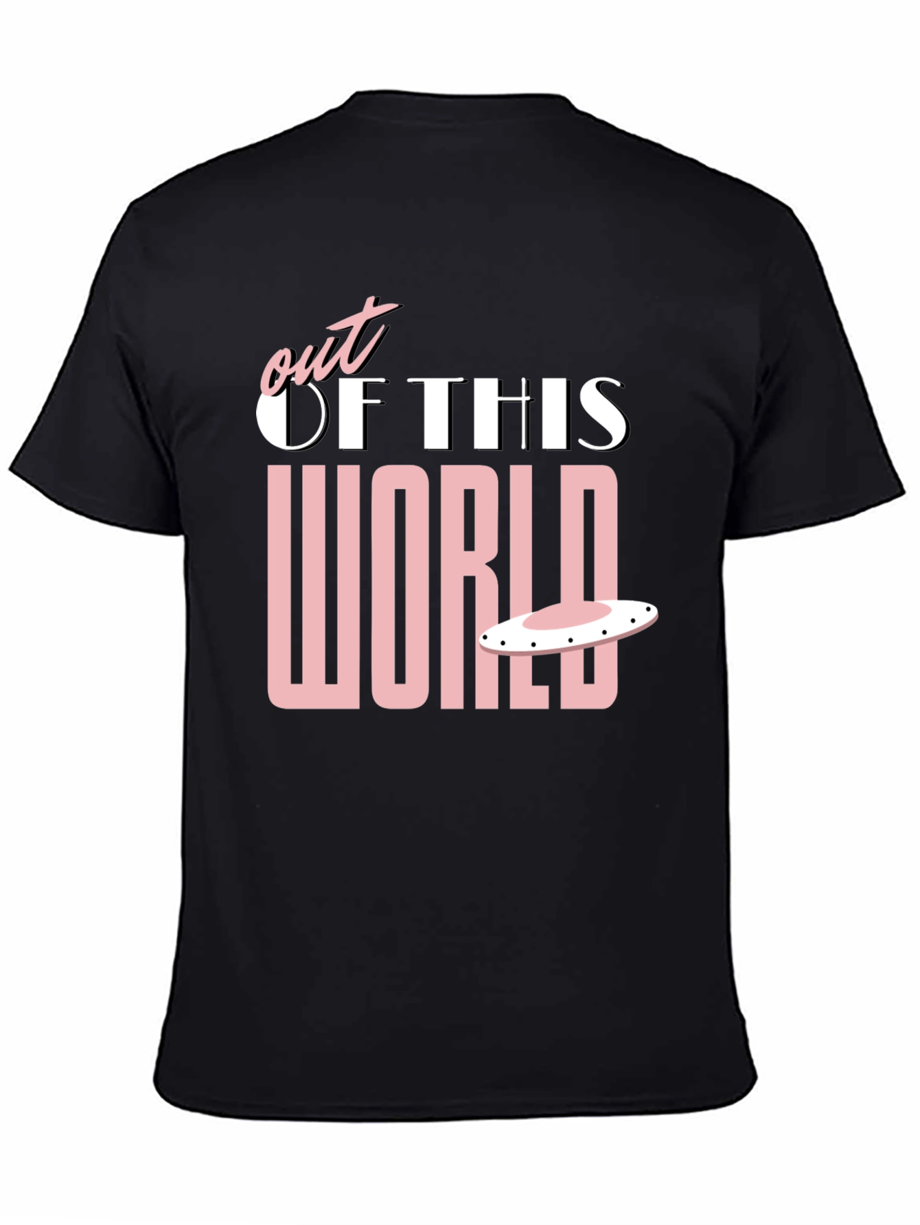 Black Out of This World Black Graphic T-Shirt view 4