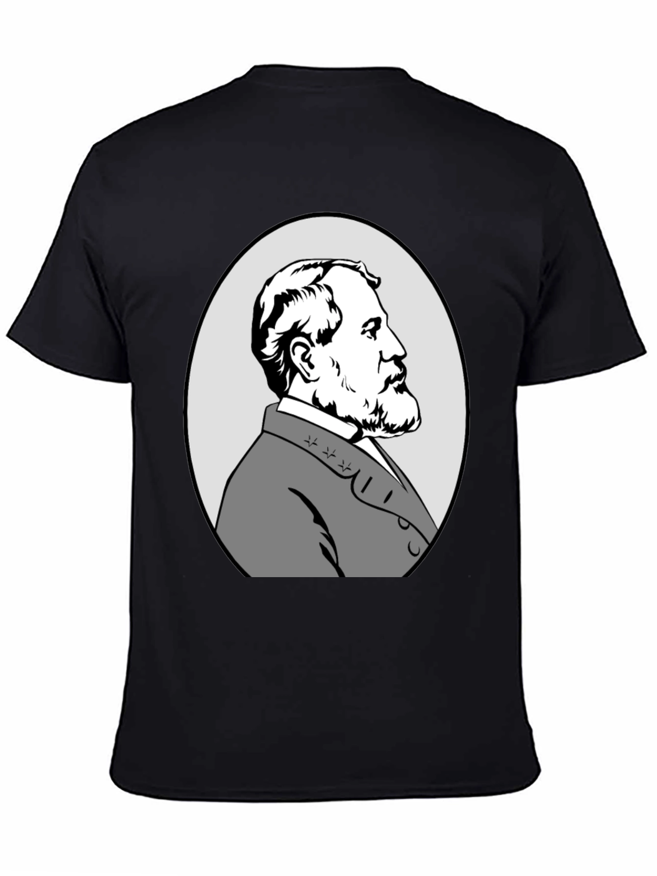Black Robert E. Lee Graphic T-Shirt view 4