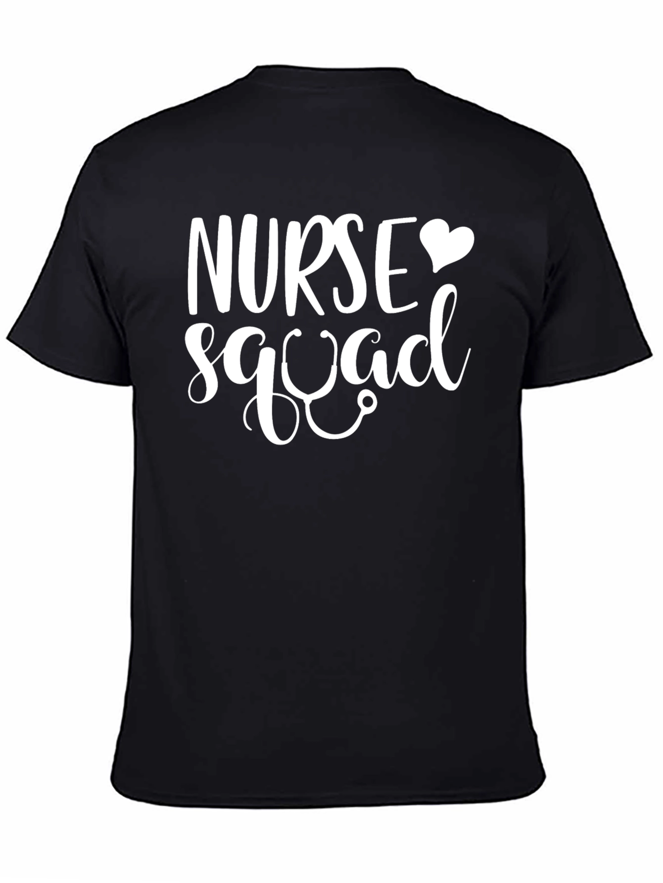 Black Nurse Squad T-Shirt - Medical Team Apparel view 4