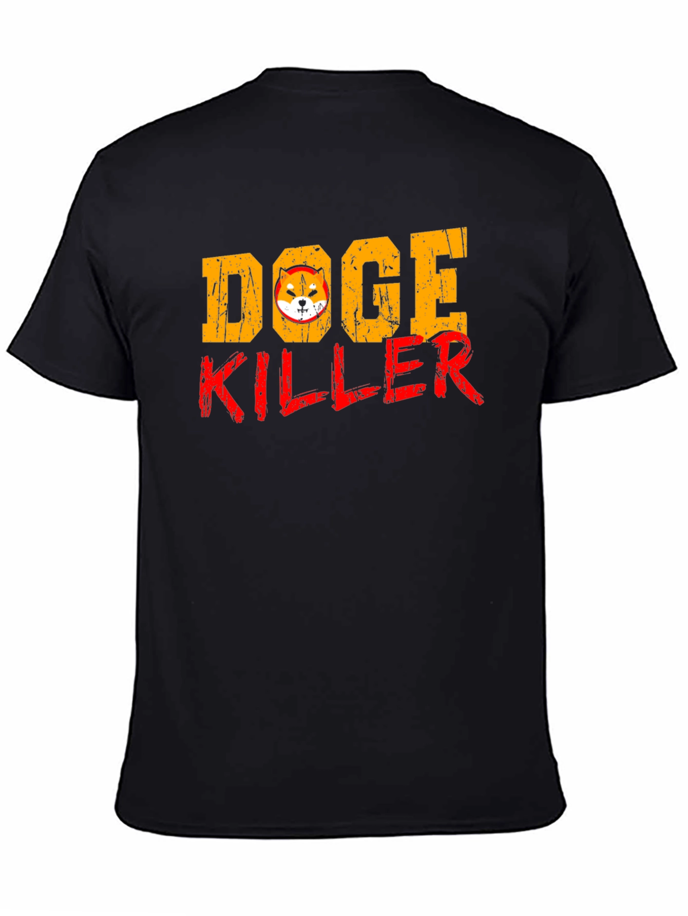 Black Doge Killer Graphic Tee - Black Short Sleeve Shirt view 4
