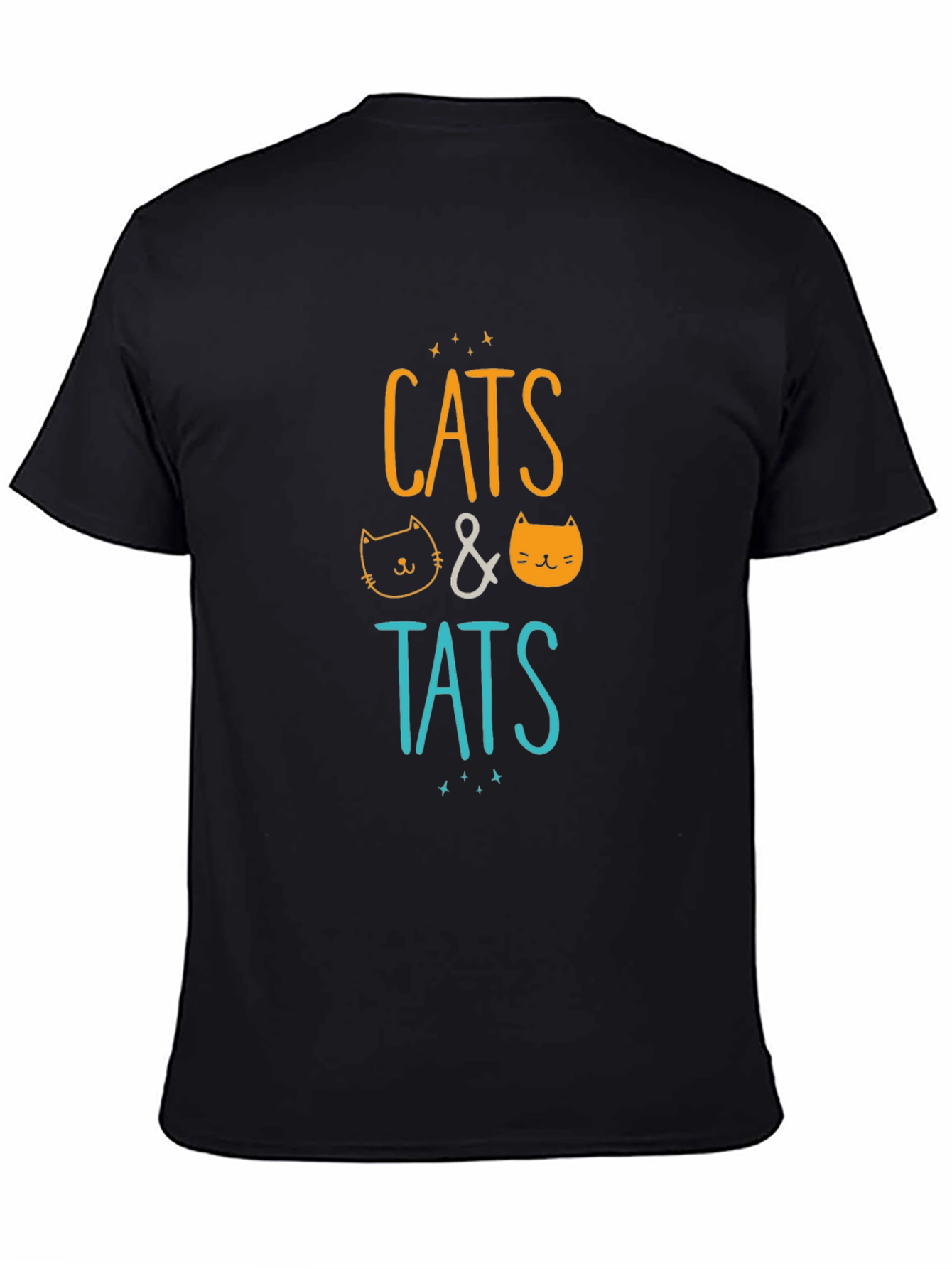 Black Cats & Tats Graphic T-Shirt view 4