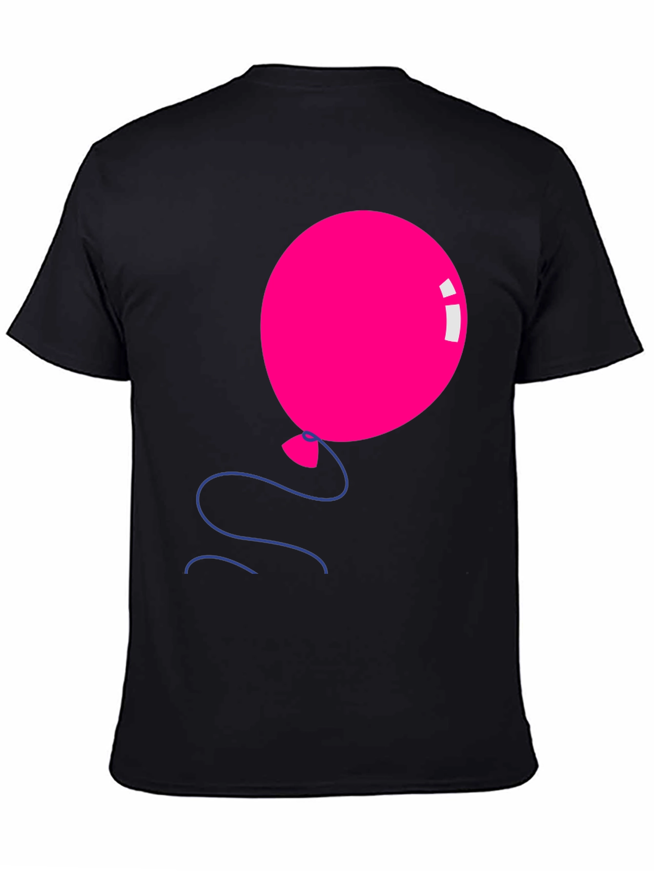 Pink Balloon Graphic Tee - Black Casual Shirt - 4
