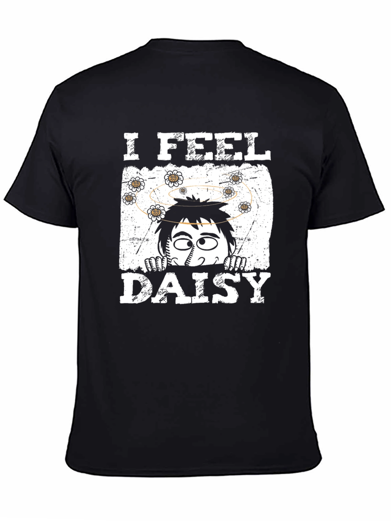 Black I Feel Daisy Graphic T-Shirt view 4