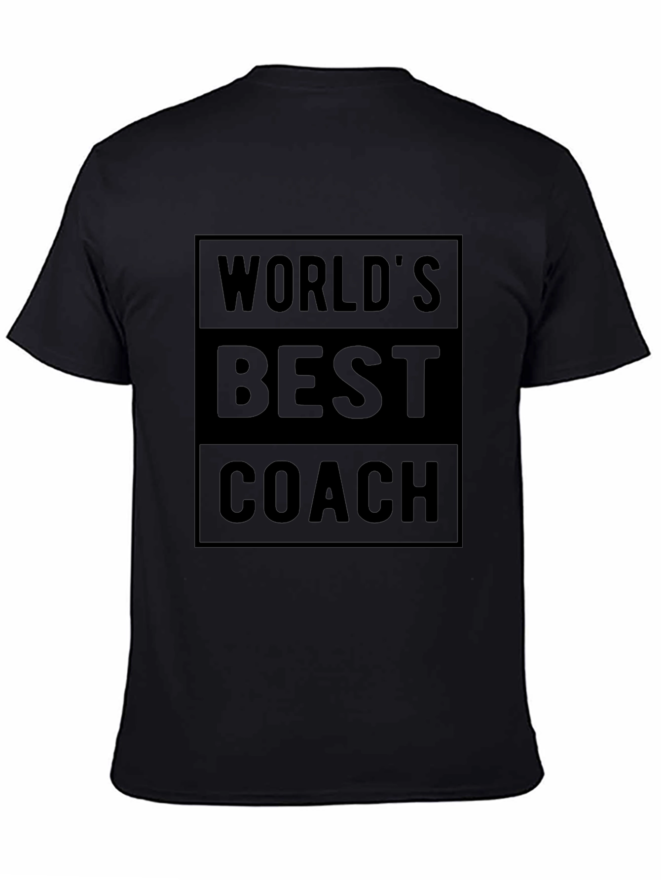 Black World's Best Coach Graphic T-Shirt view 4