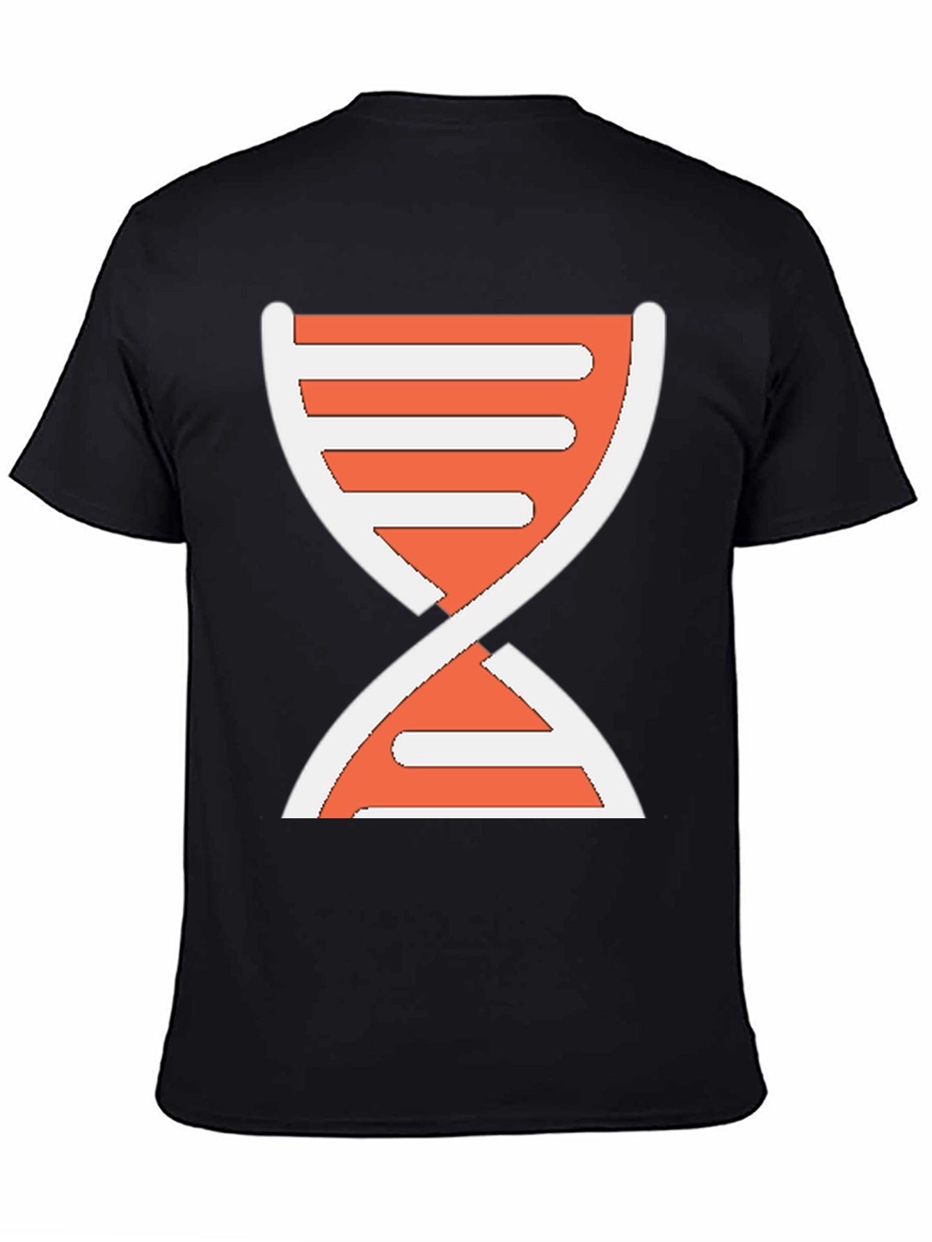 Black DNA Graphic Print T-Shirt - Casual Wear view 4