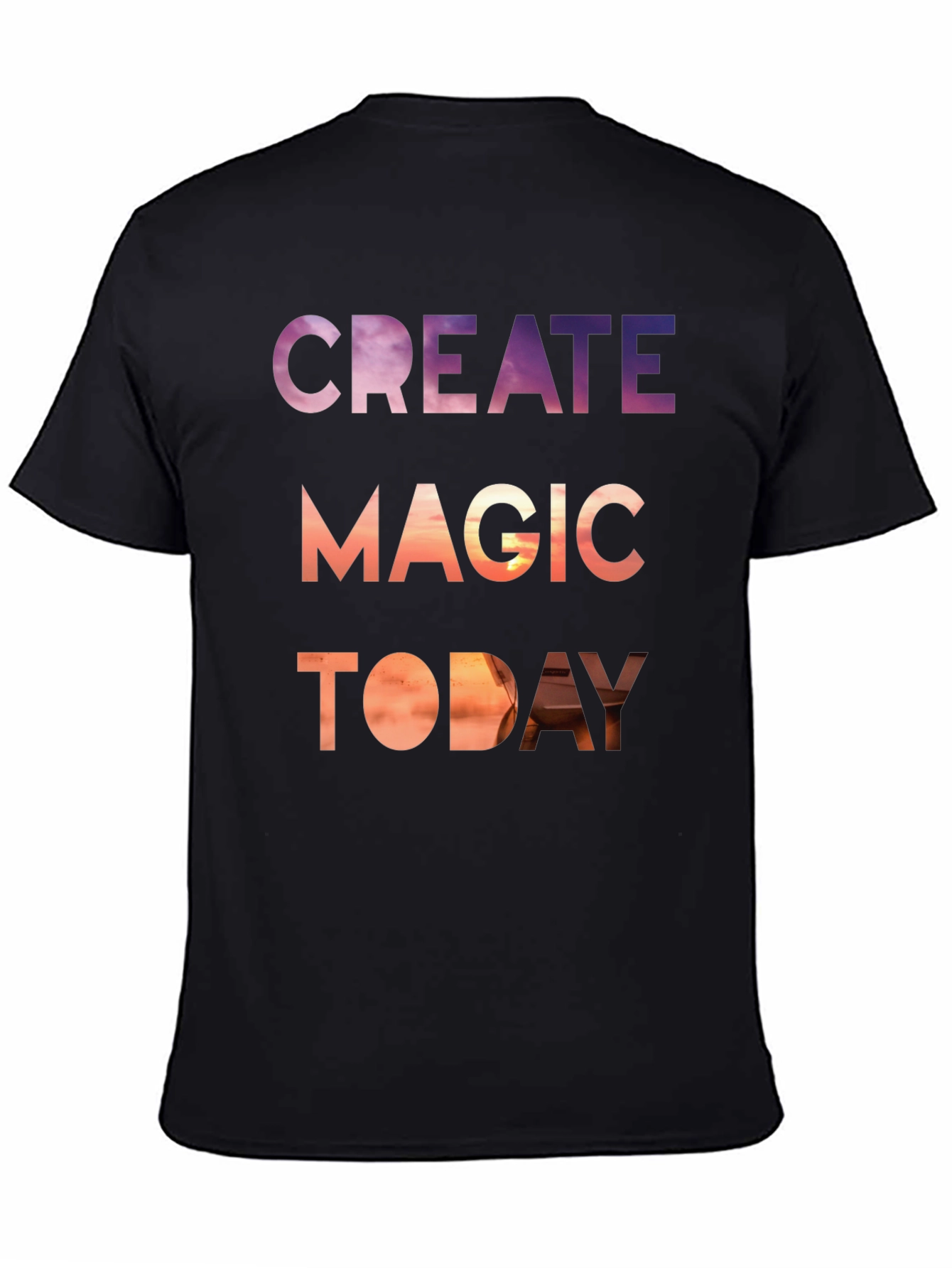 Black Create Magic Today Graphic Tee - Stylish Comfort view 4