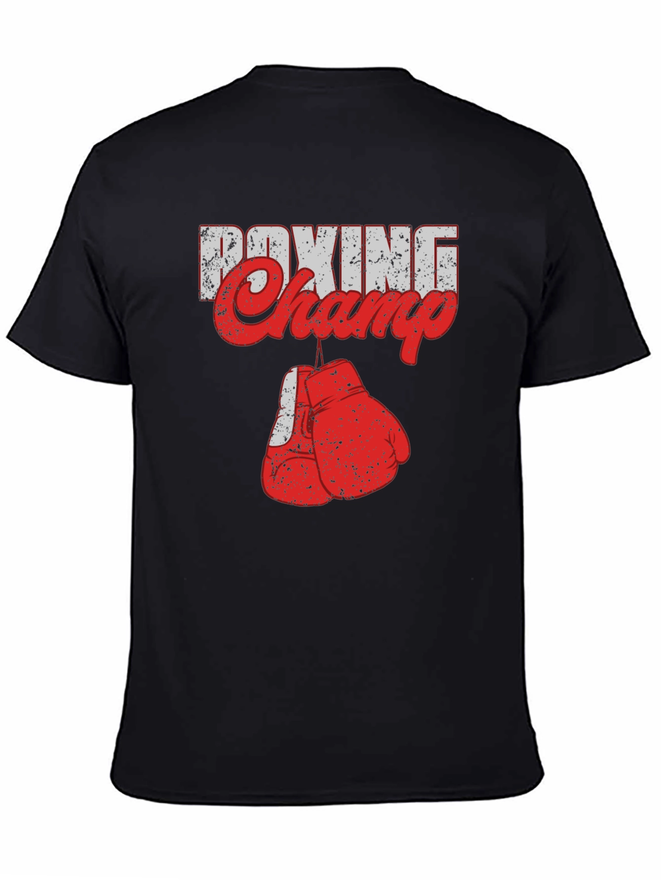 Black Boxing Champ Graphic Tee - Black Cotton view 4