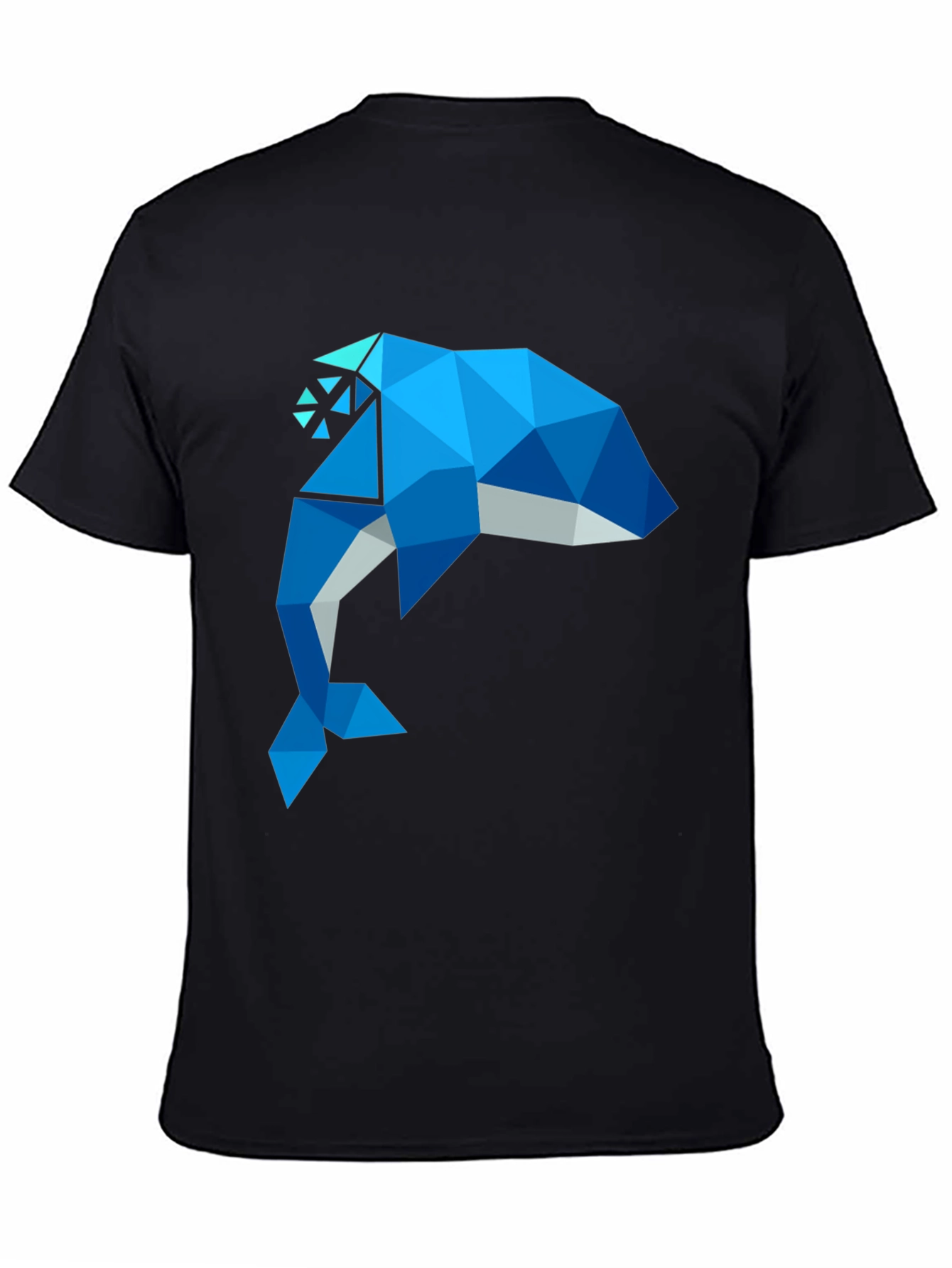 Geometric Dolphin Graphic T-Shirt - Stylish Men's Tee - 4