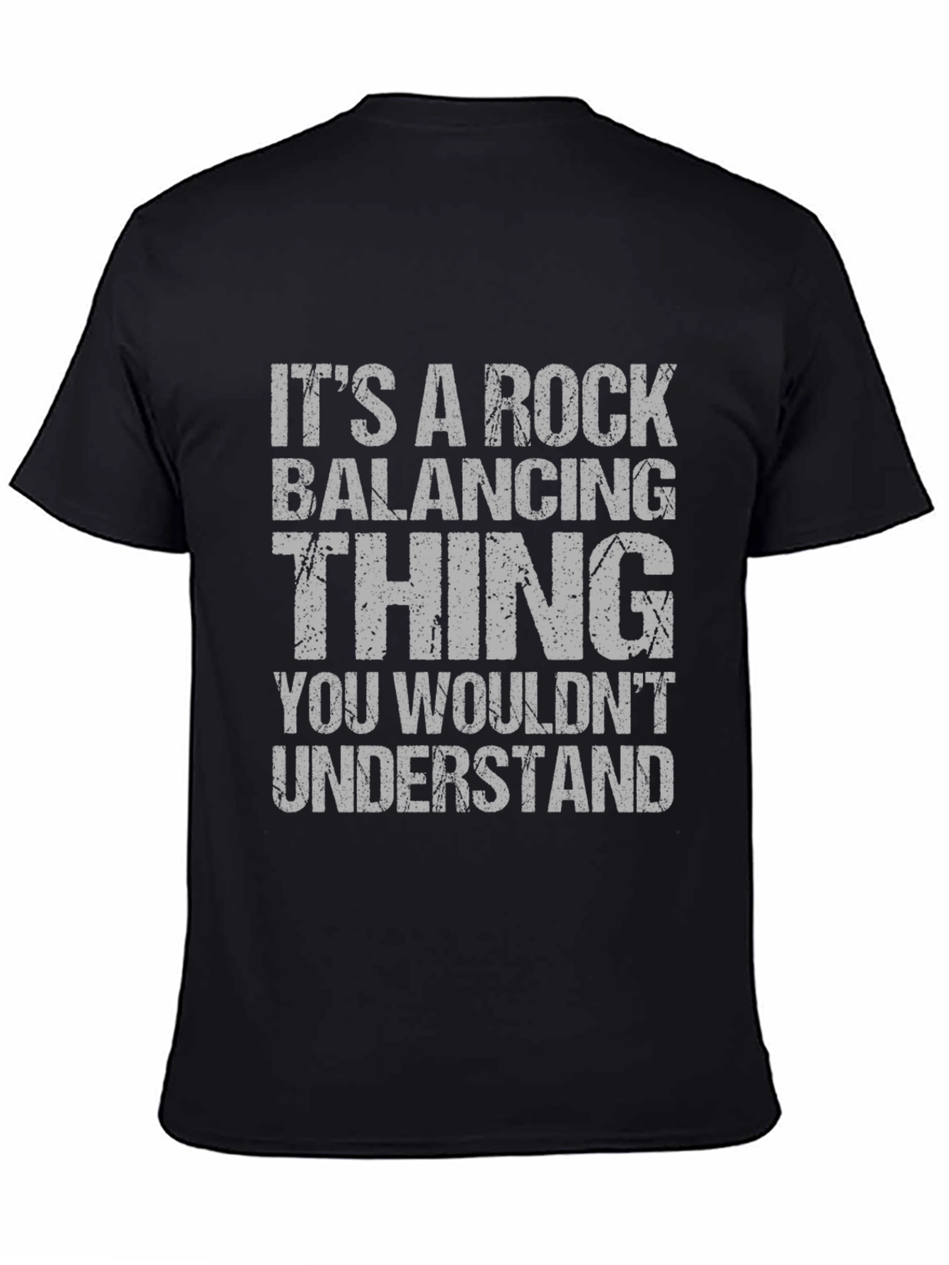 Black Rock Balancing Thing T-Shirt view 4