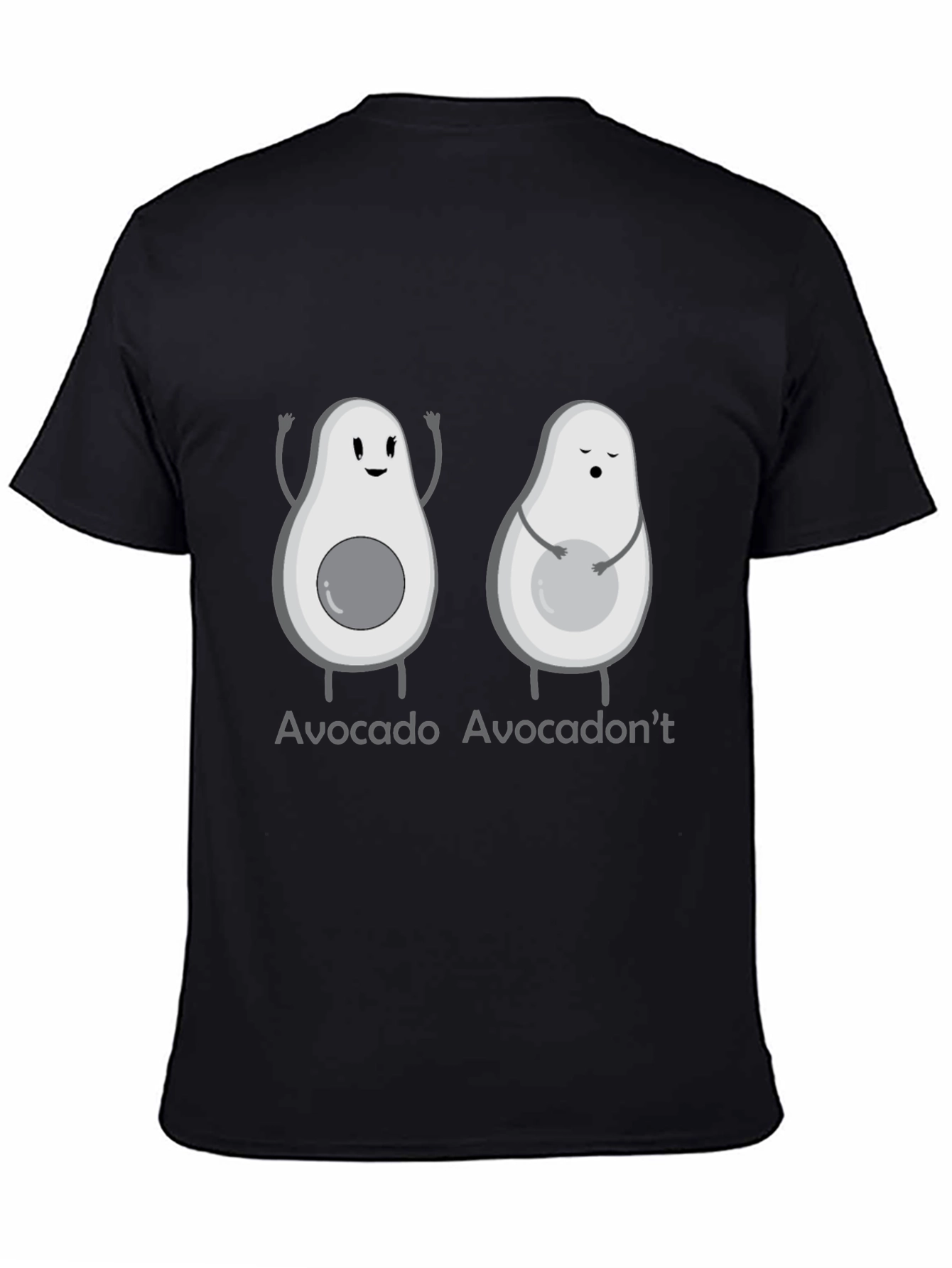 Black Avocado-Themed Graphic Tee view 4