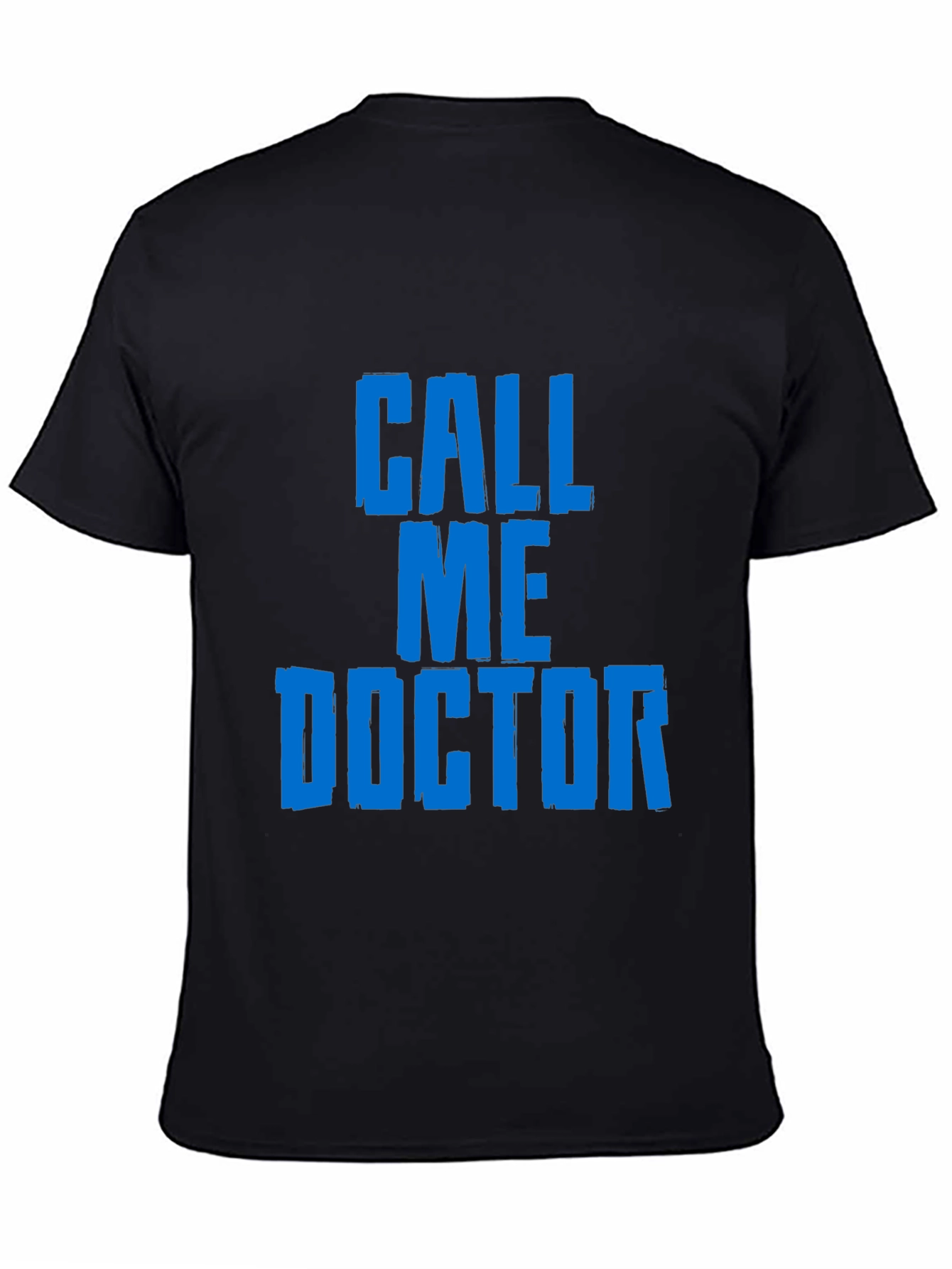 Black Call Me Doctor Graphic Tee - Black view 4