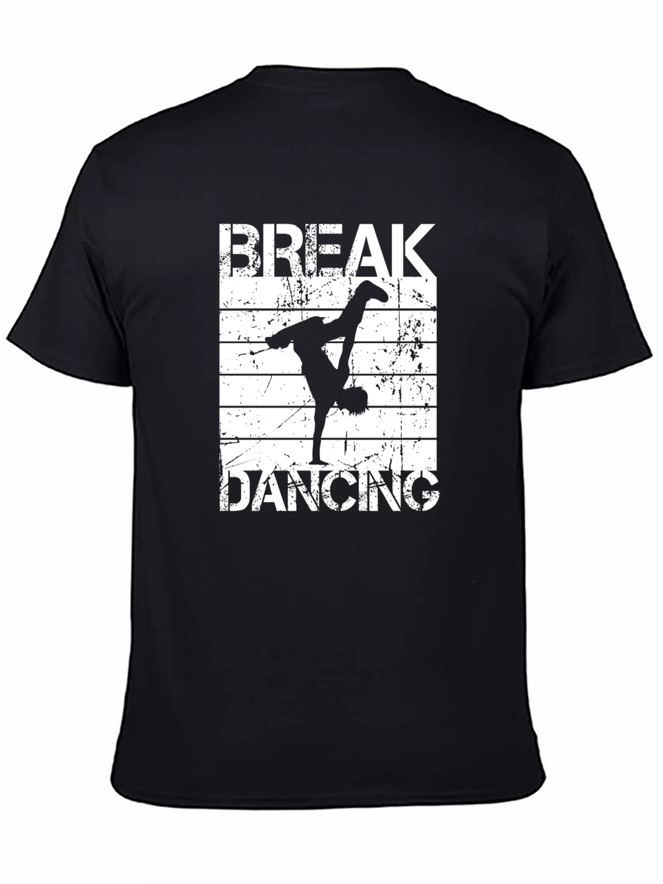 Black Break Dancing Black T-Shirt - Street Style Tee view 4