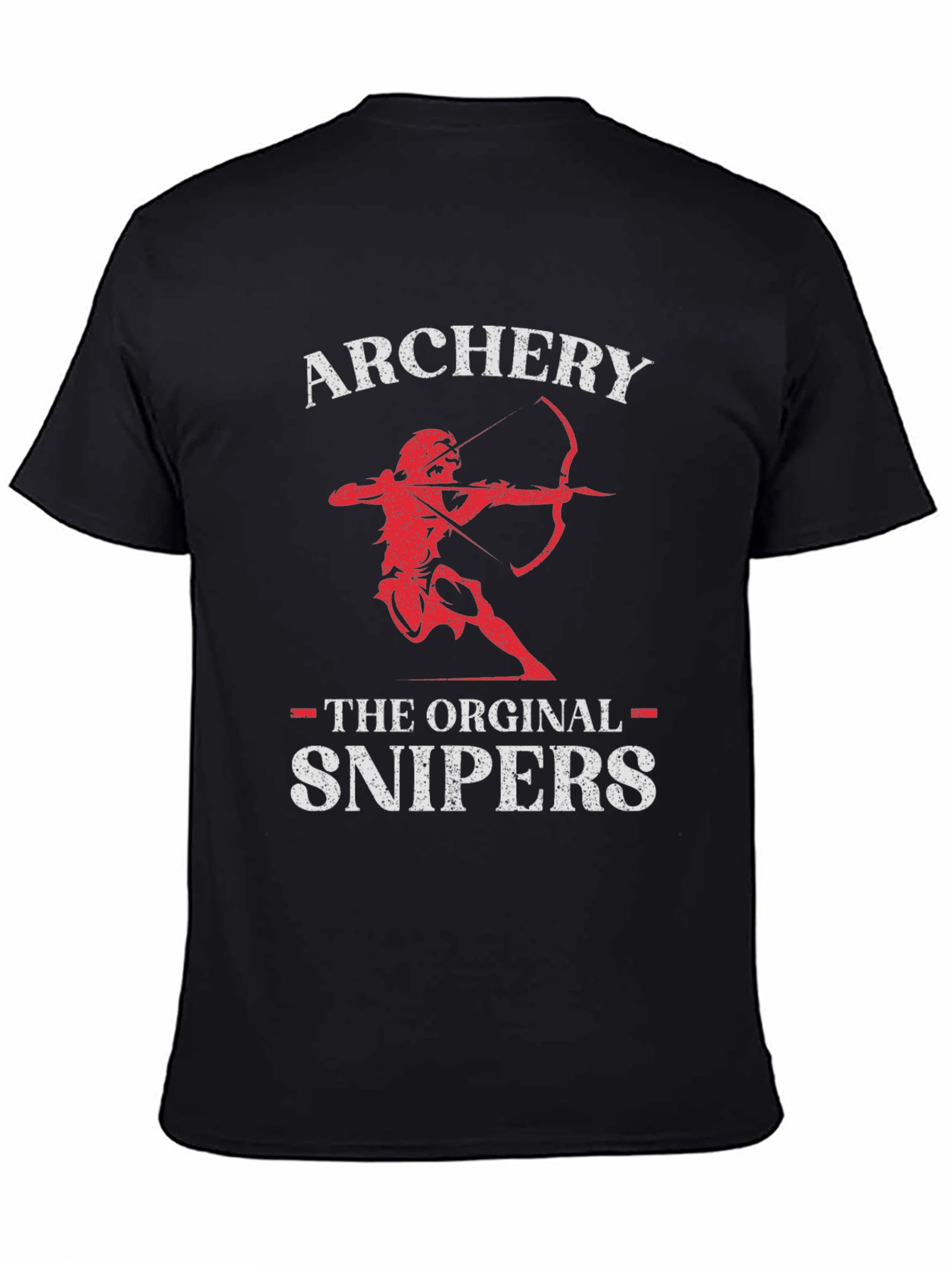 Black Archery T-Shirt - Original Snipers Tee view 4