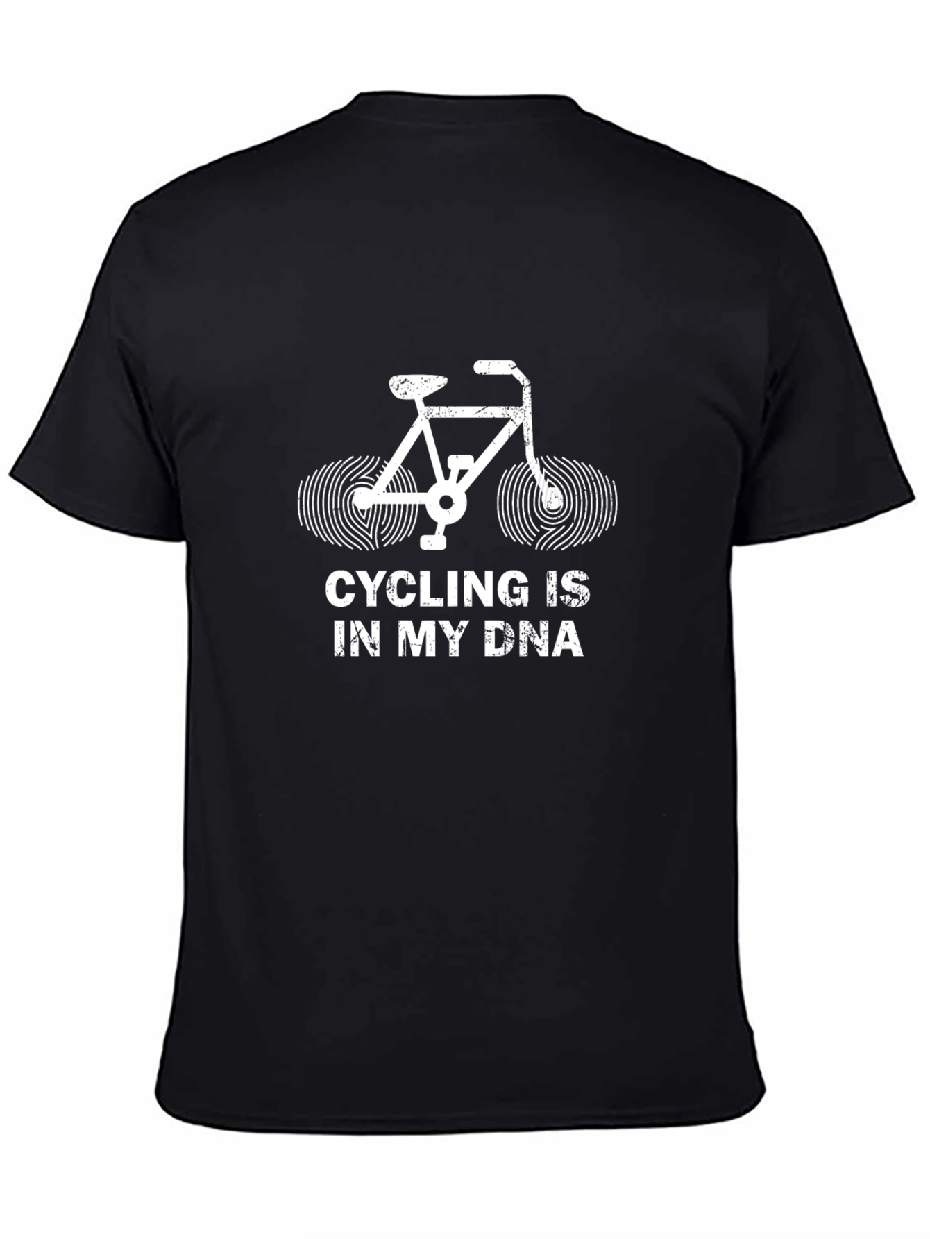 Black Cycling DNA T-Shirt - Ride in Style view 4