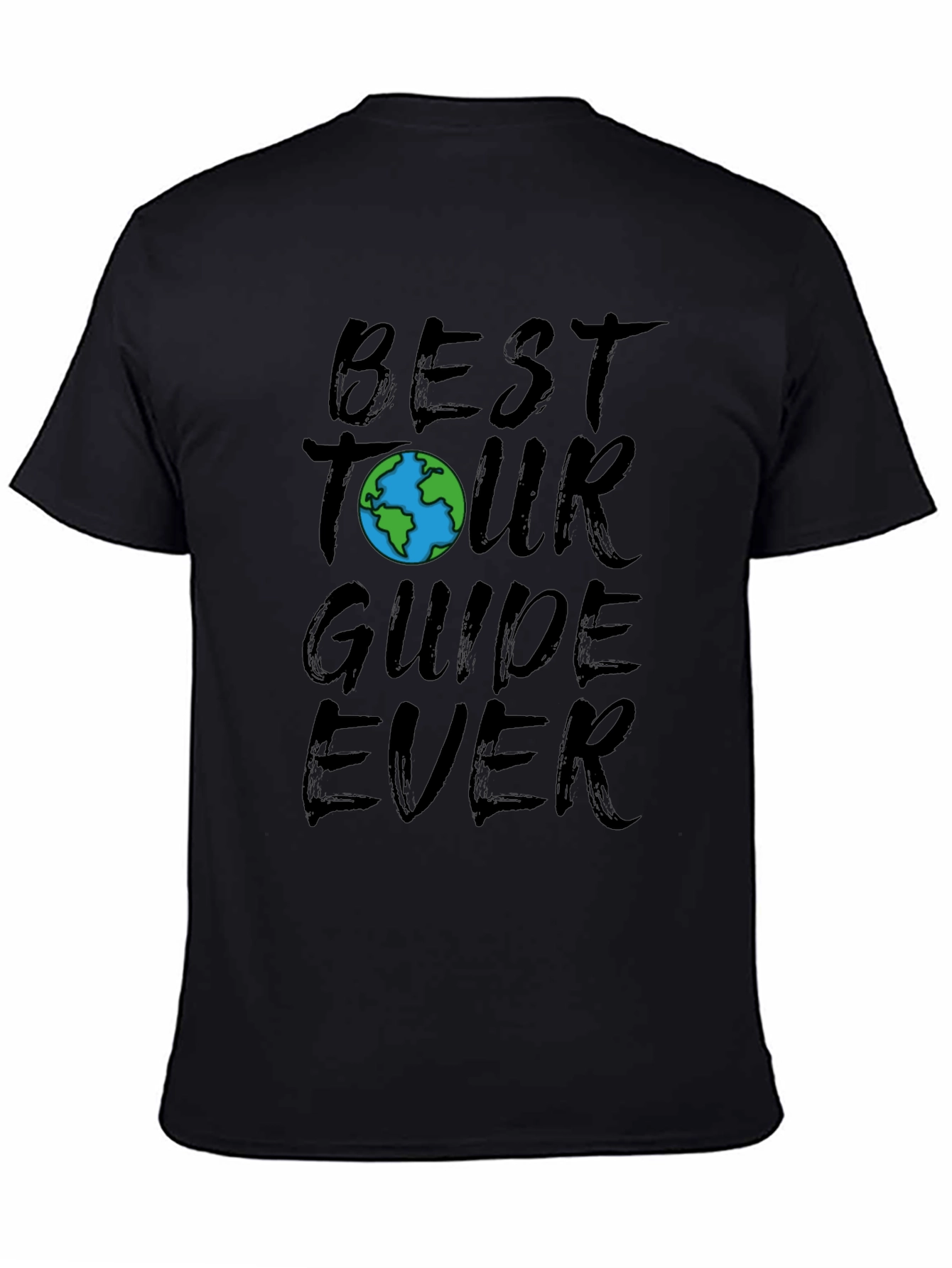 Black Best Tour Guide Ever - Graphic T-Shirt view 4