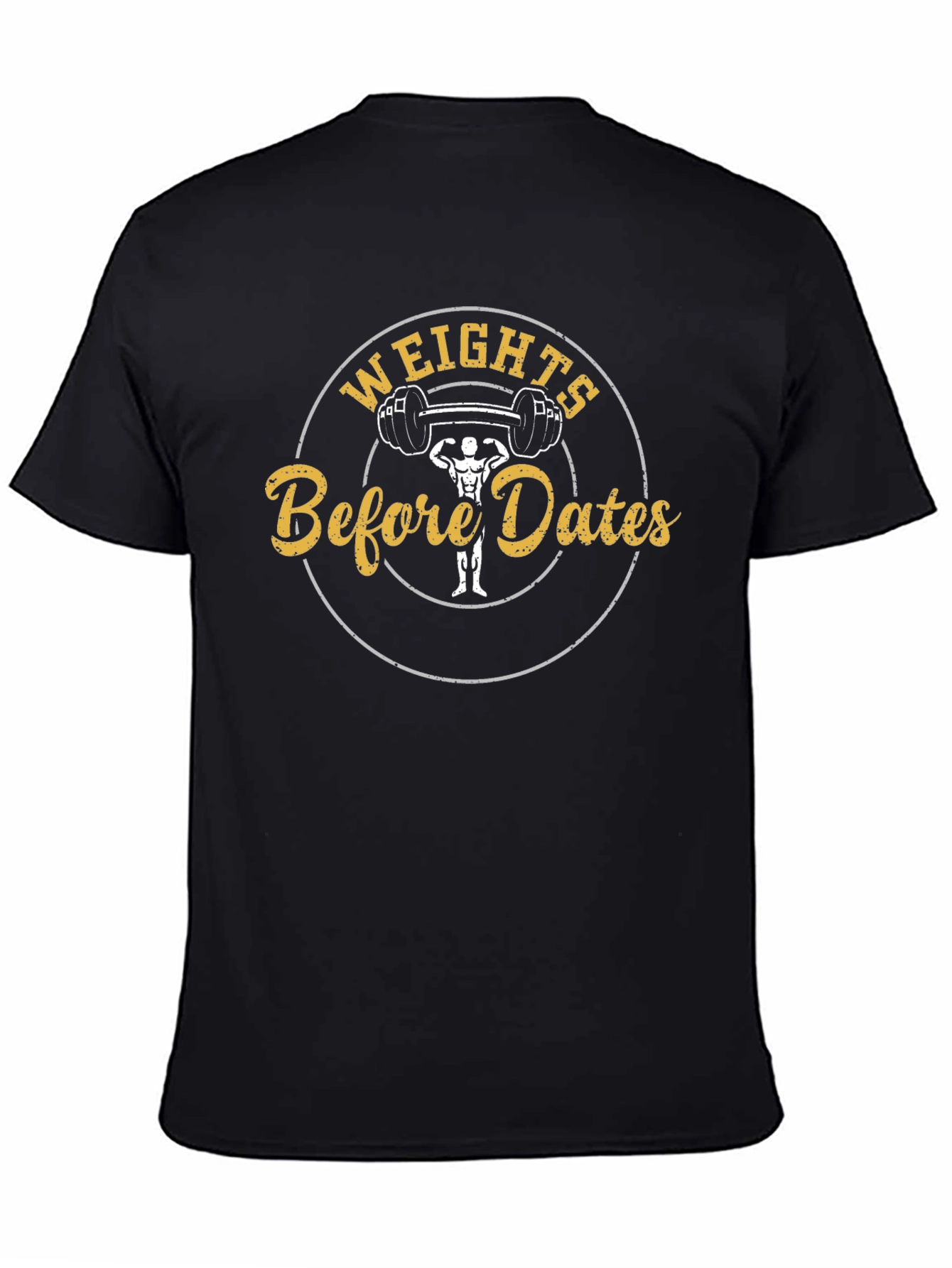 Black Weights Before Dates Graphic Tee view 4