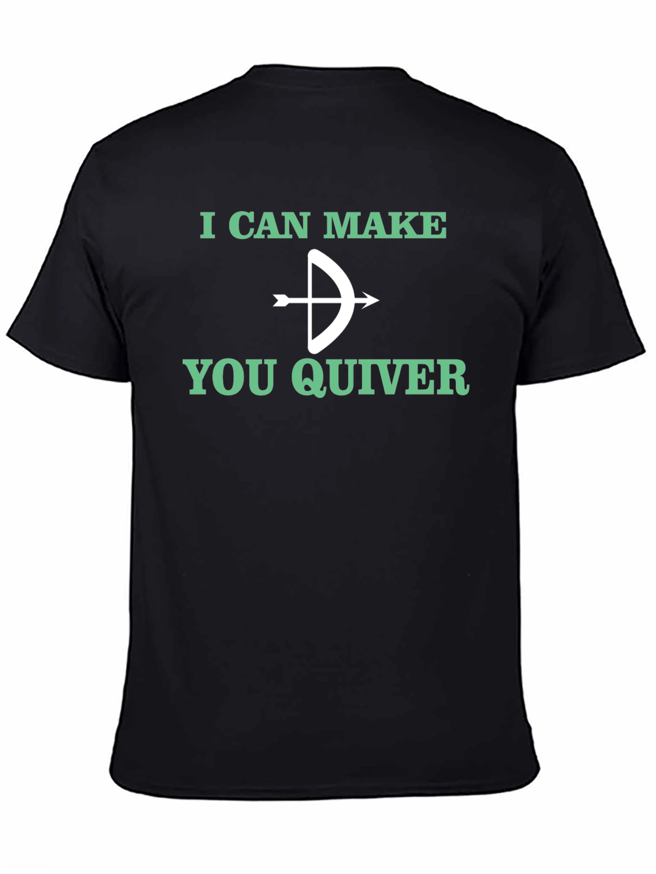 Black Funny Archery T-Shirt - I Can Make You Quiver view 4