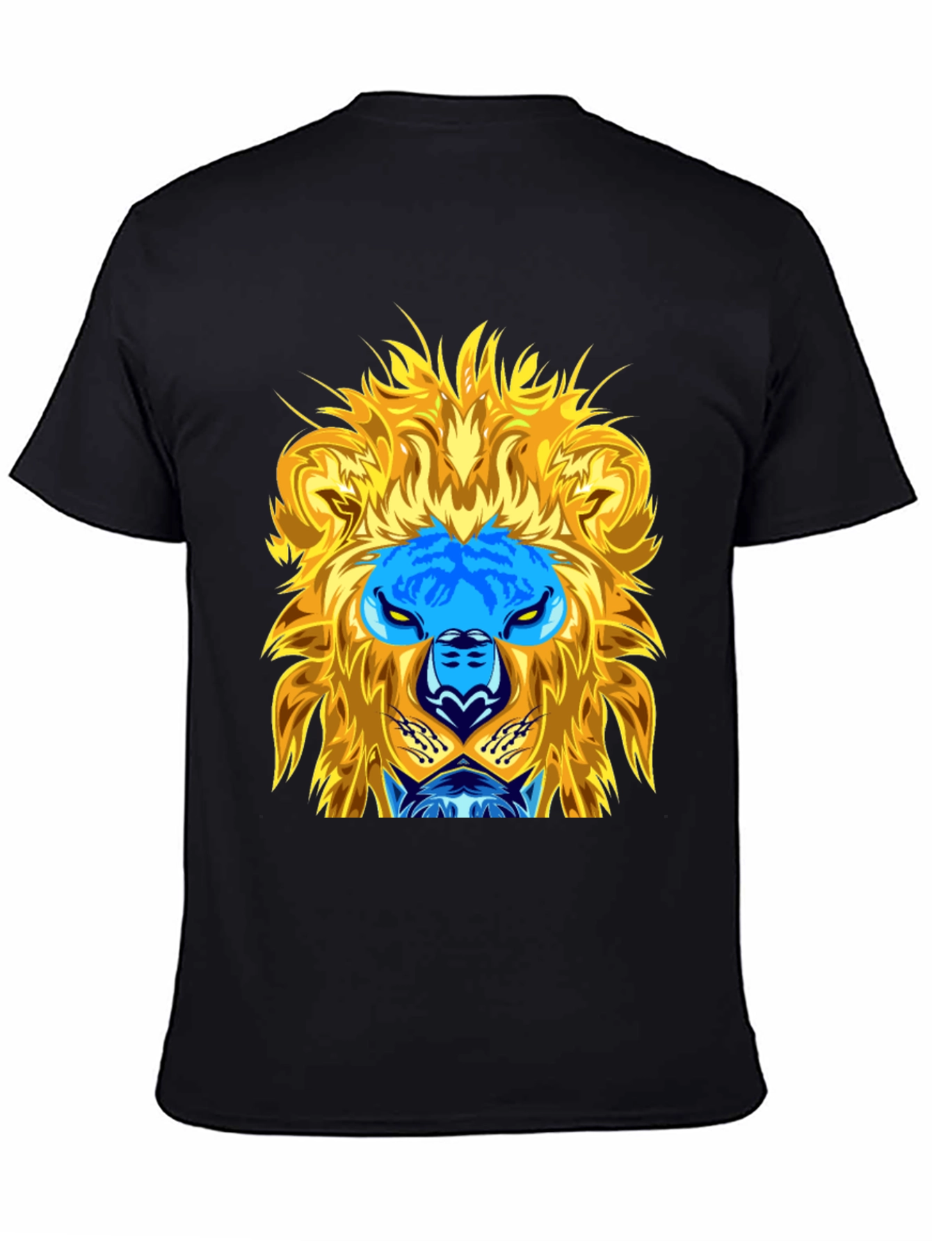 Black Lion Graphic Tee - Black Cotton Blend view 4