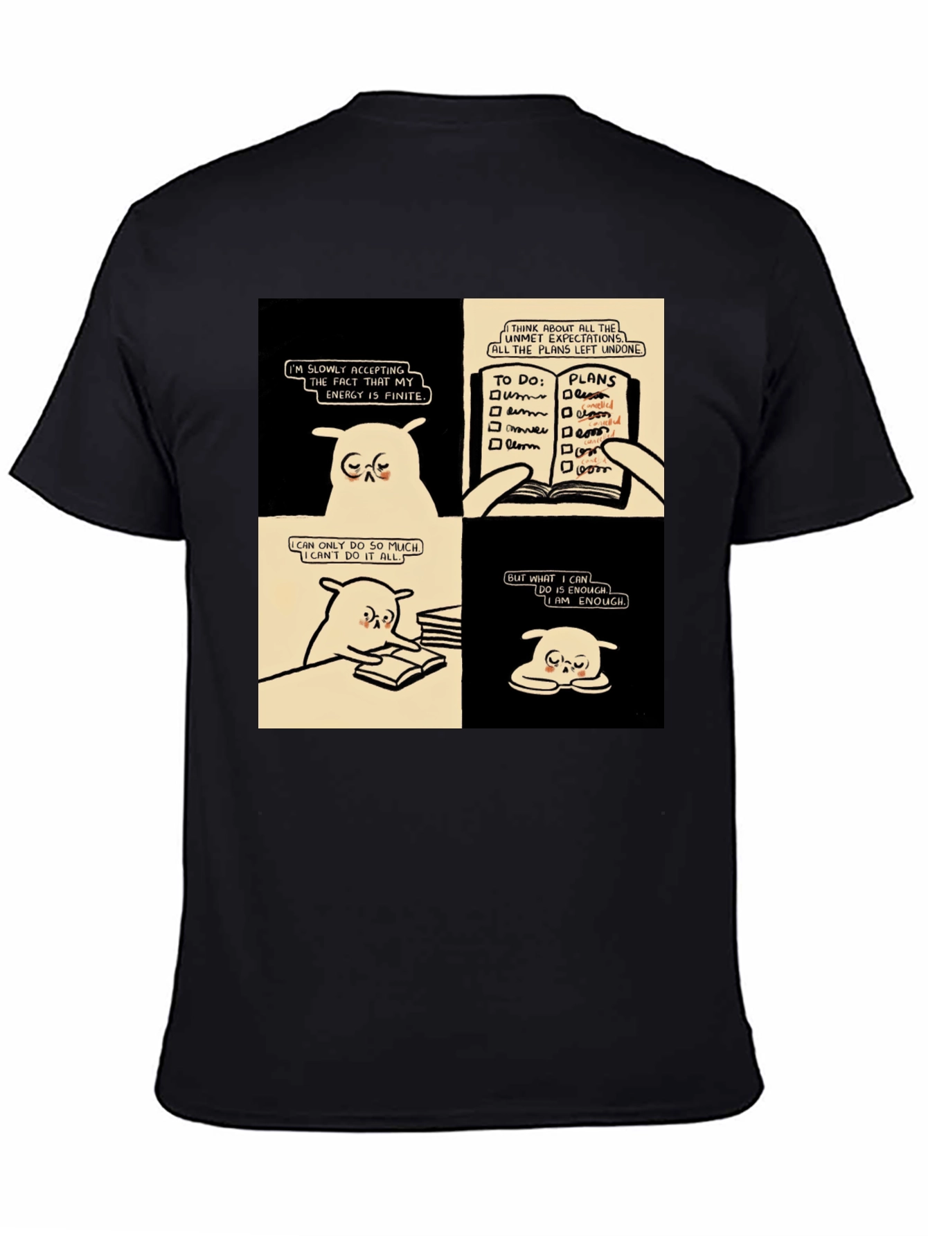 Black Accepting Finite Energy Black T-Shirt view 4