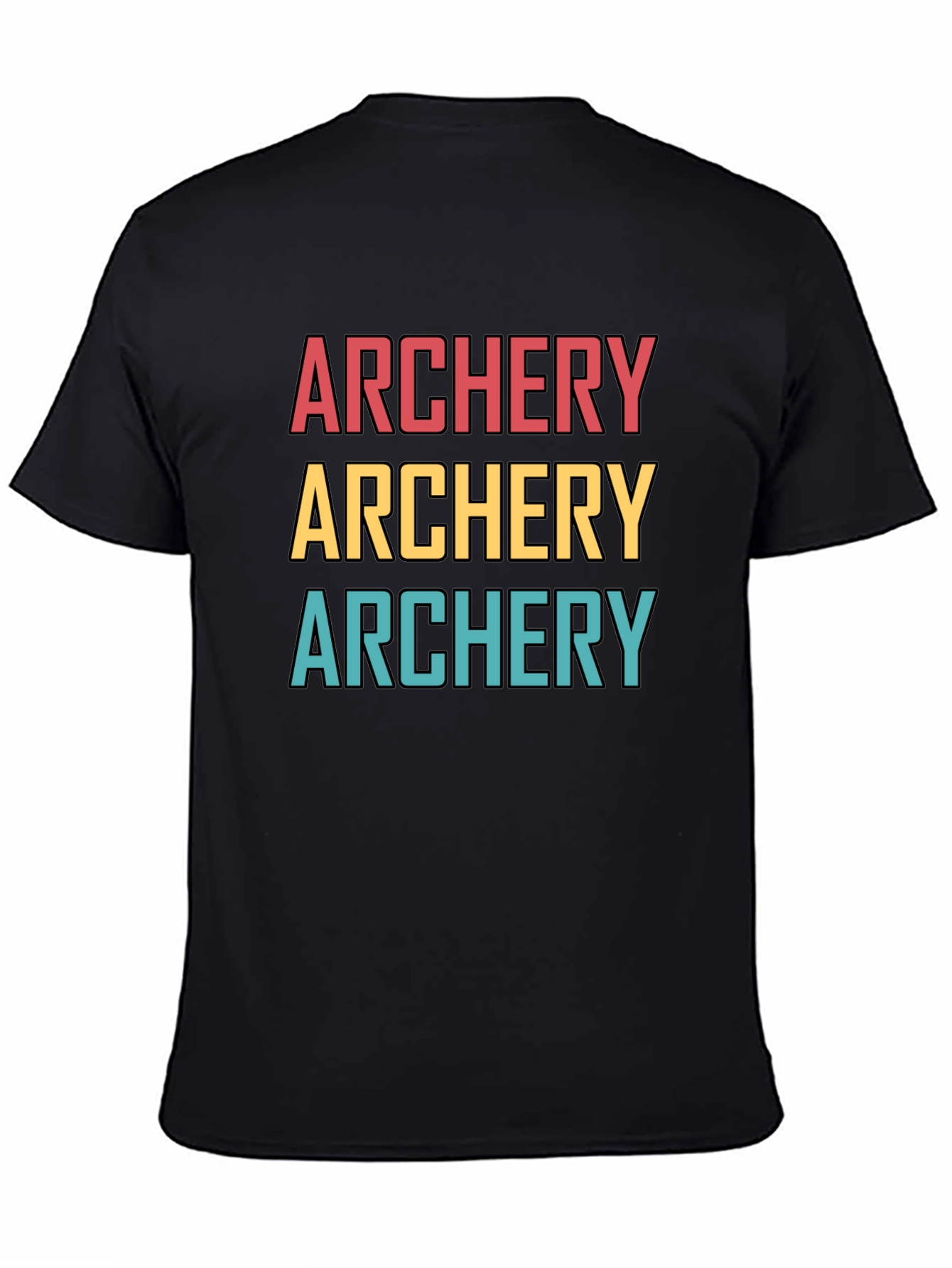 Black Archery Graphic Tee - Retro Style view 4