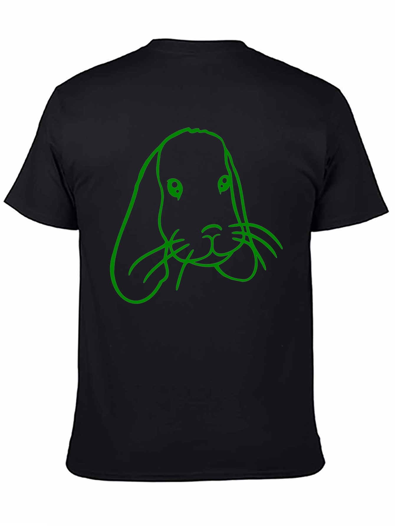 Black Rabbit Graphic Tee - Men's Black T-Shirt view 4