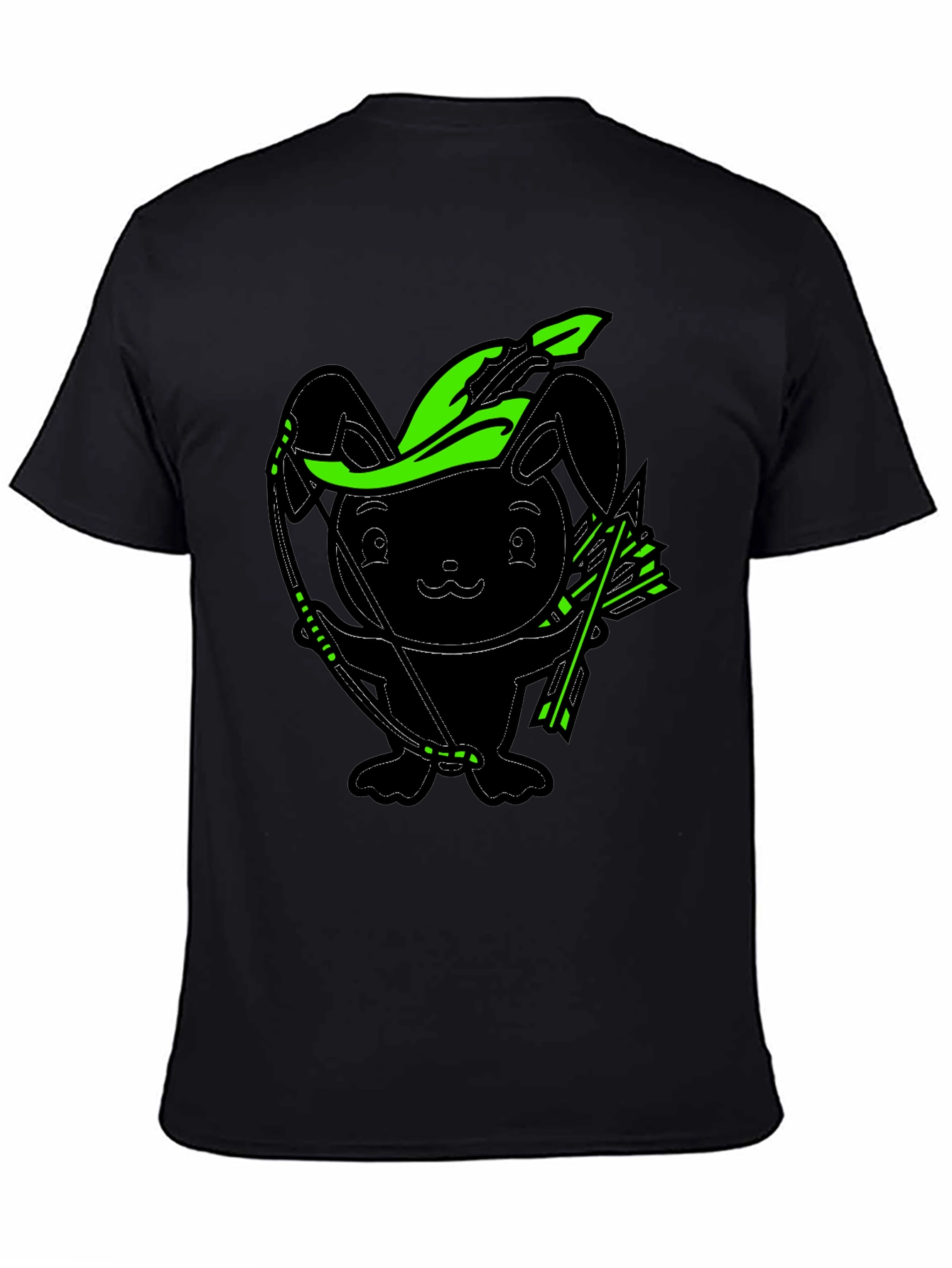 Bunny Archer Graphic Tee - Black - 4