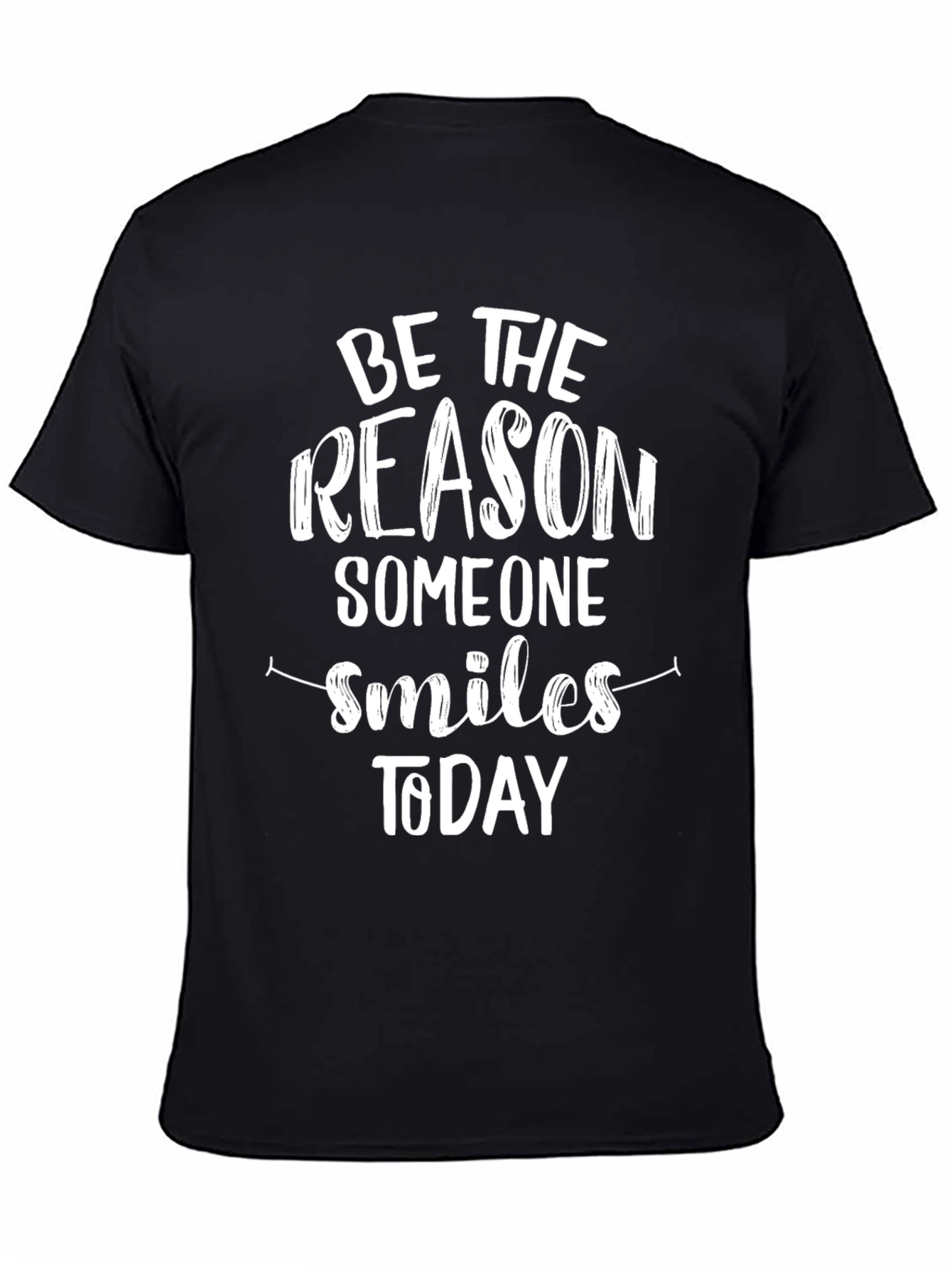 Black Inspirational 'Be The Reason' Graphic T-Shirt view 4
