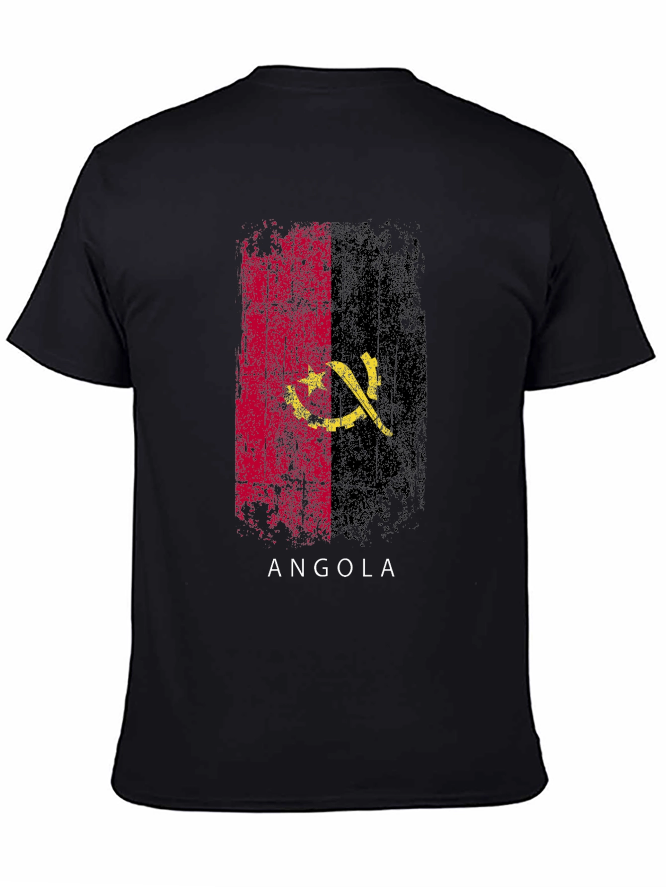 Angola Flag T-Shirt - Black Pride Tee - 4