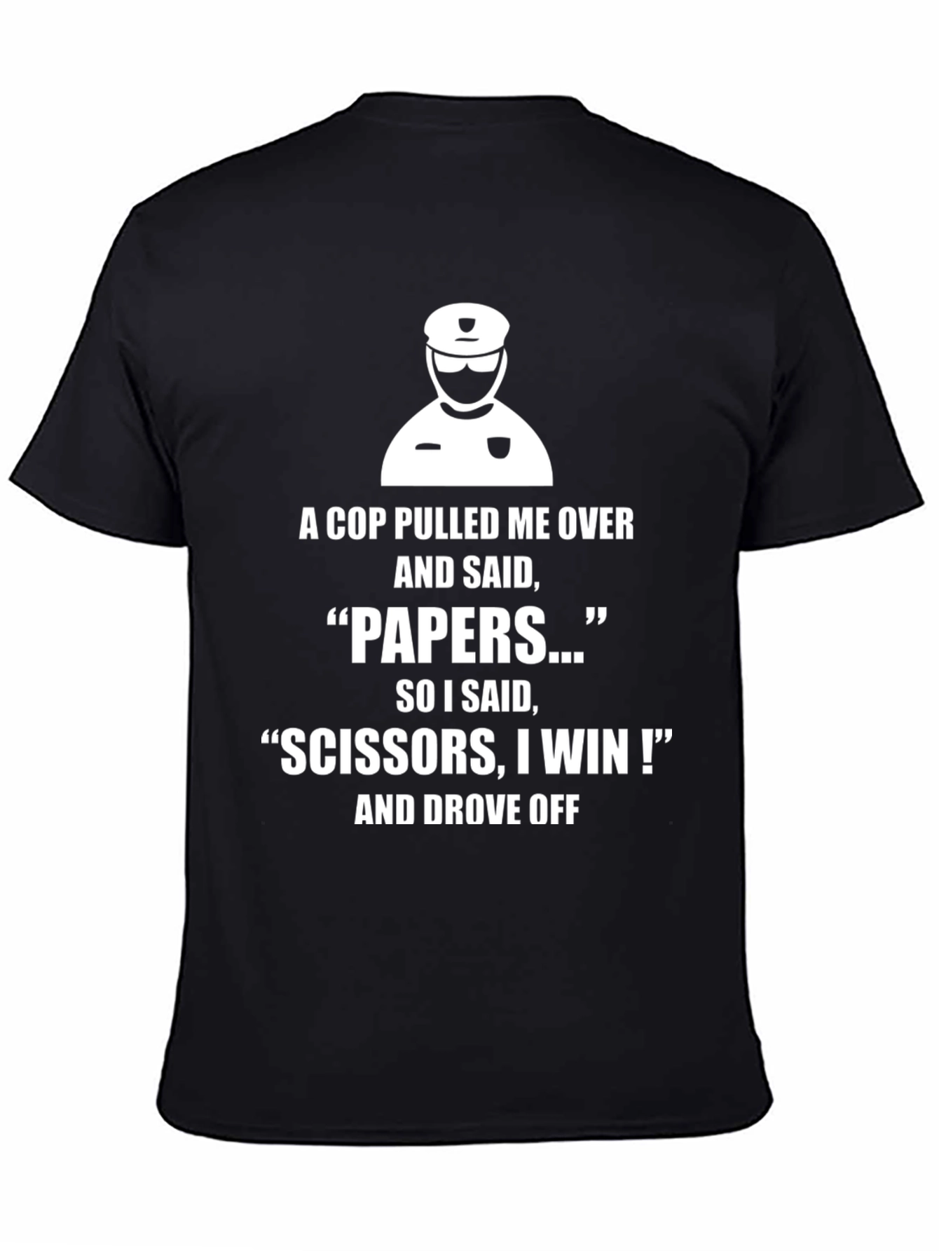 Black Cop Pulled Me Over T-Shirt view 4