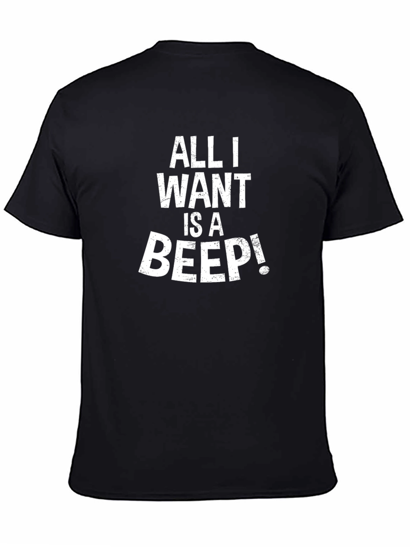 Black All I Want Is a Beep! Graphic Tee view 4