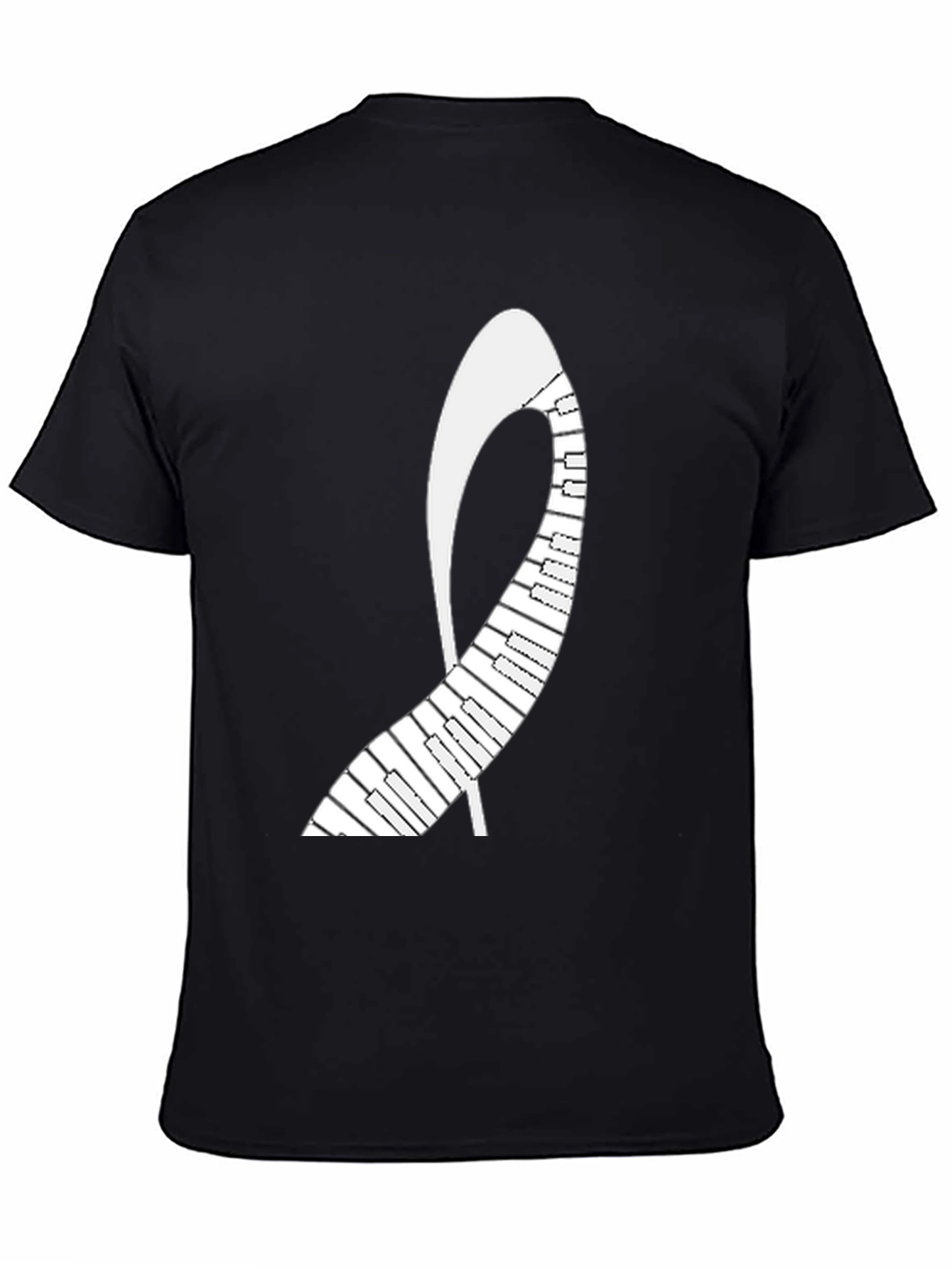 Black Piano Shoe T-Shirt - Music Lover's Tee view 4